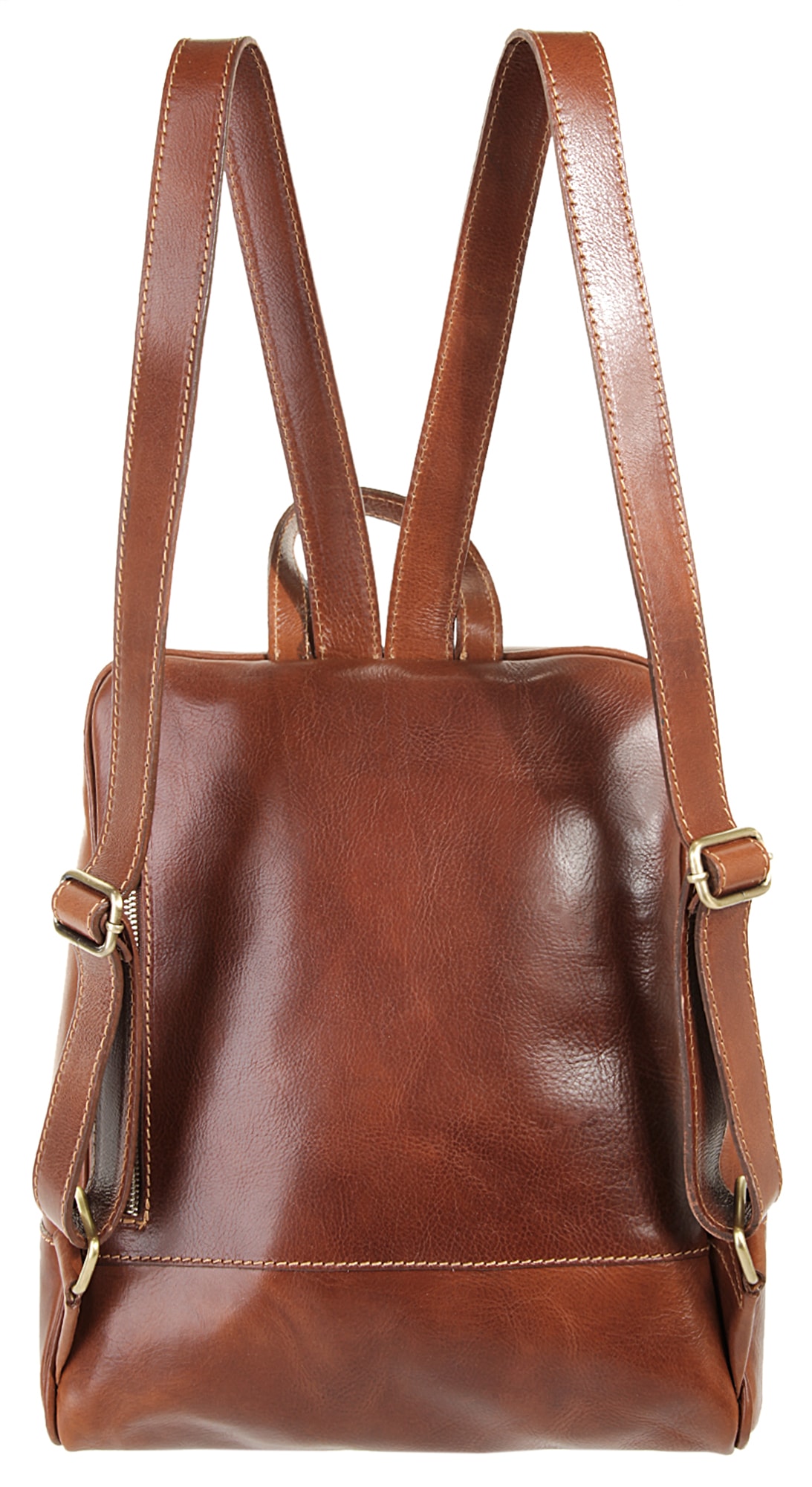 Piké Cityrucksack, echt Leder, Made in Italy