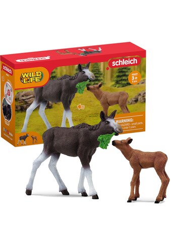 Spielfigur »WILD LIFE, Elchkuh mit Kalb (42629)«