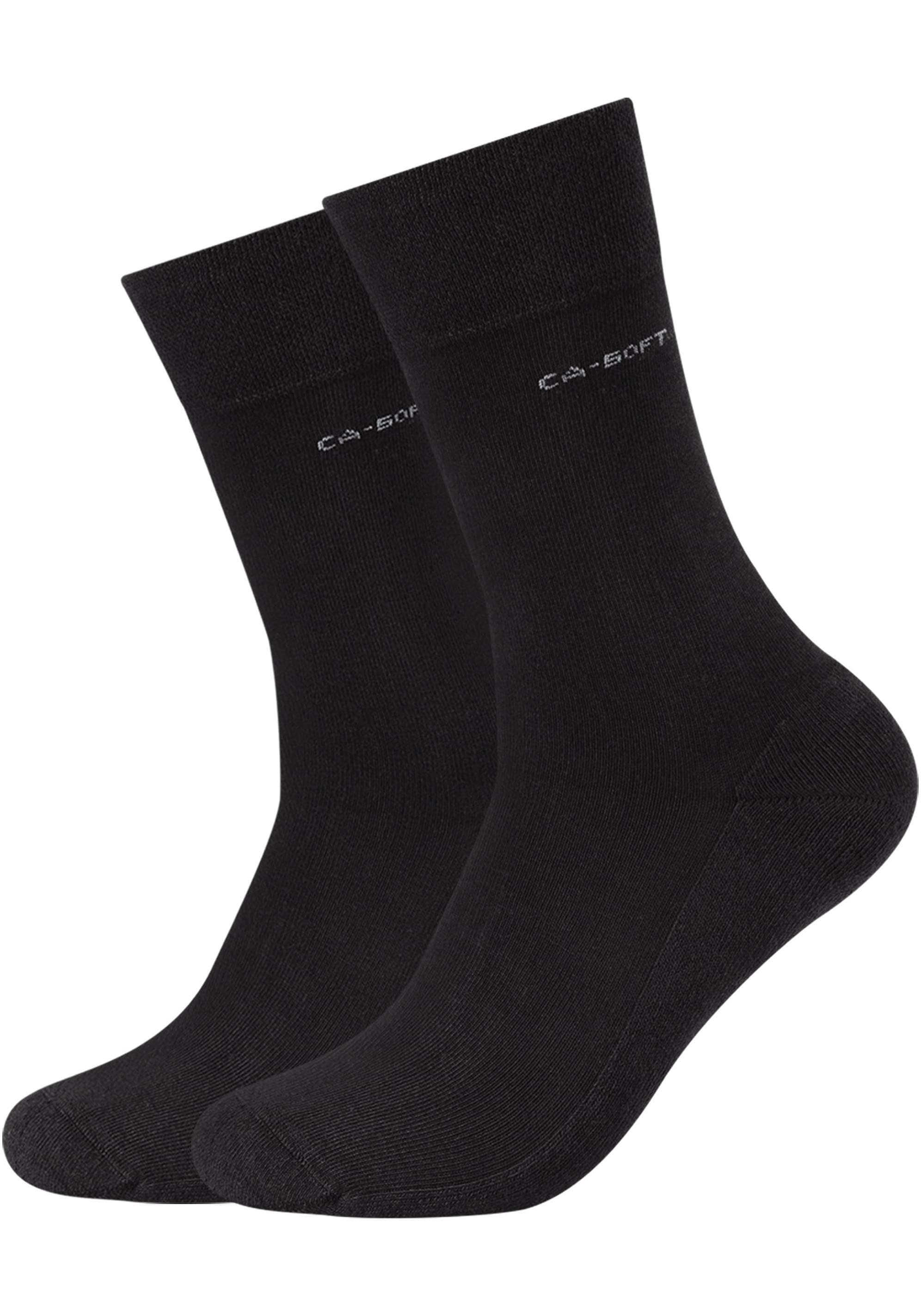 Camano Langsocken »ca-soft«, (4 Paar), mit dezentem Logodruck