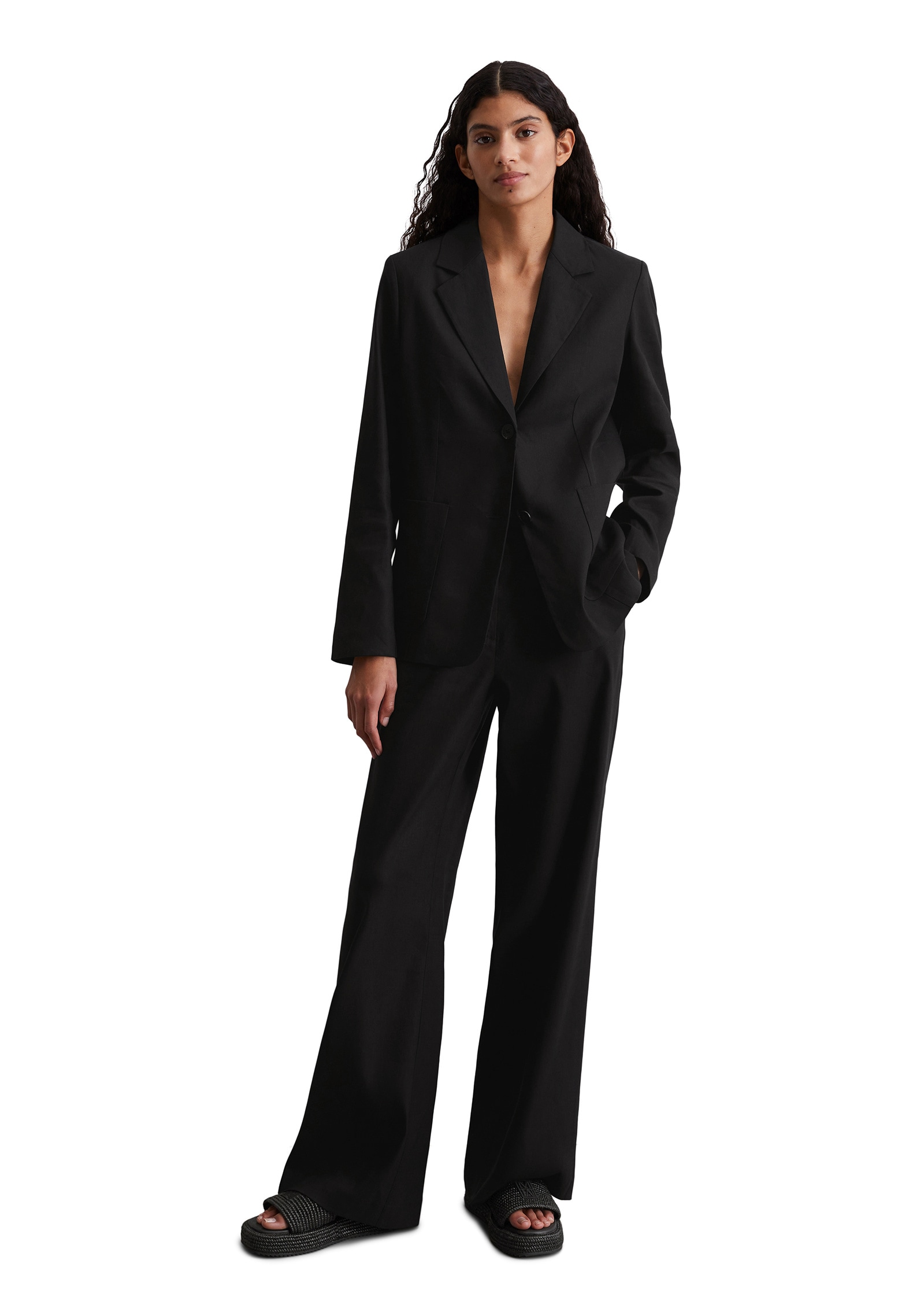 Marc O'Polo Longblazer »aus Leinen-Viskose-Stretch«