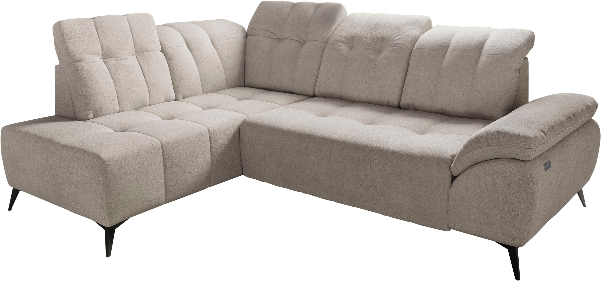 Home Affaire Fiore Corner Sofa electric adjustable taupe 272cm 5