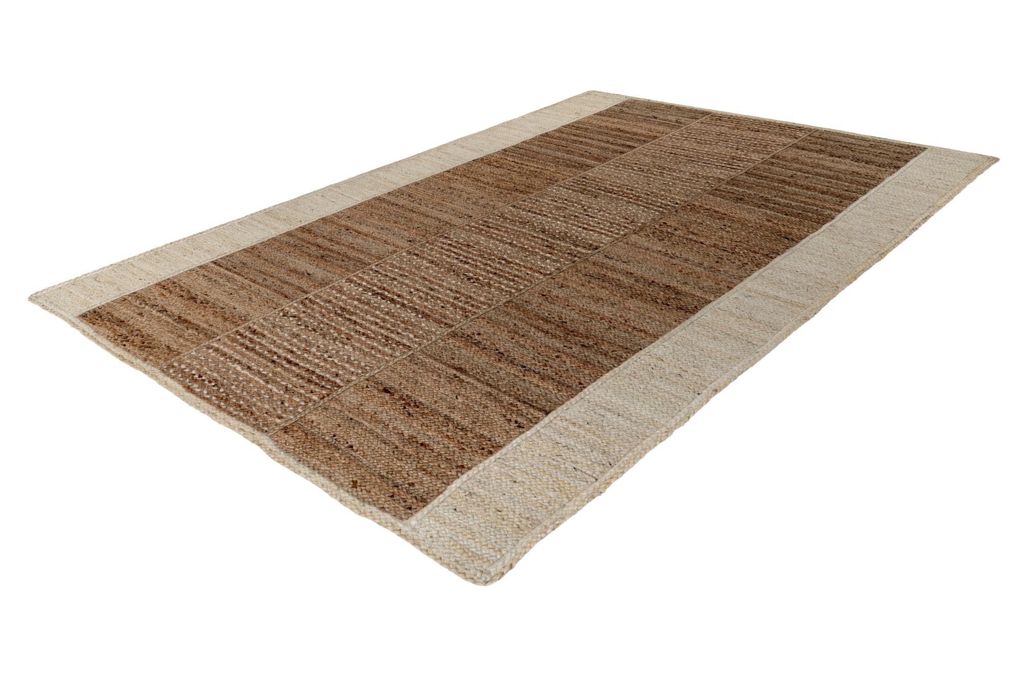 Thumbnail - Kayoom Teppich "Cozy Bliss 470 Juteteppich" rechteckig 8 mm Höhe Kurzflor, Handgeknotet, Modernes Muster, Jute, Wohnzimm...