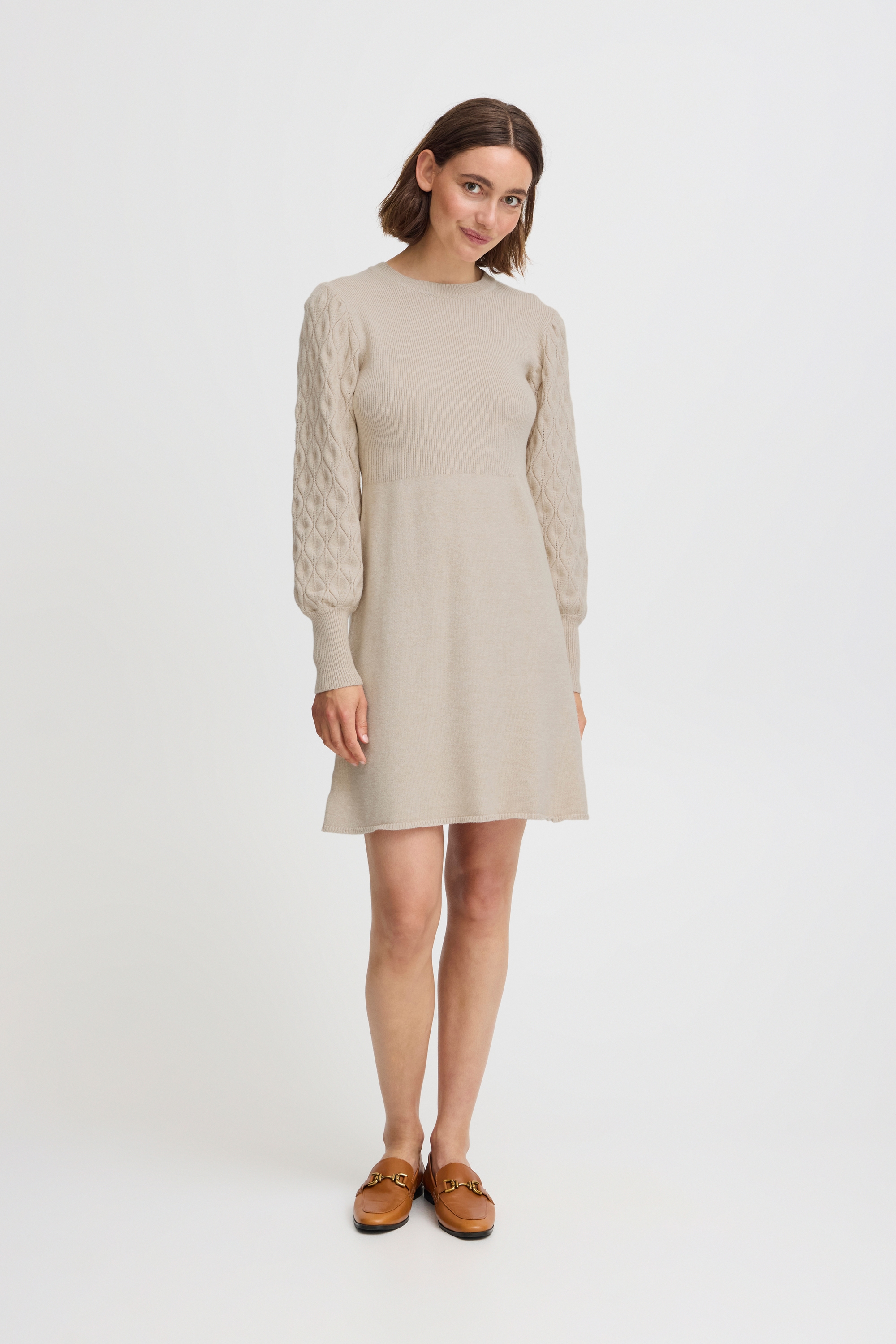 b.young Midikleid »Damen Kleid BYNONINA«