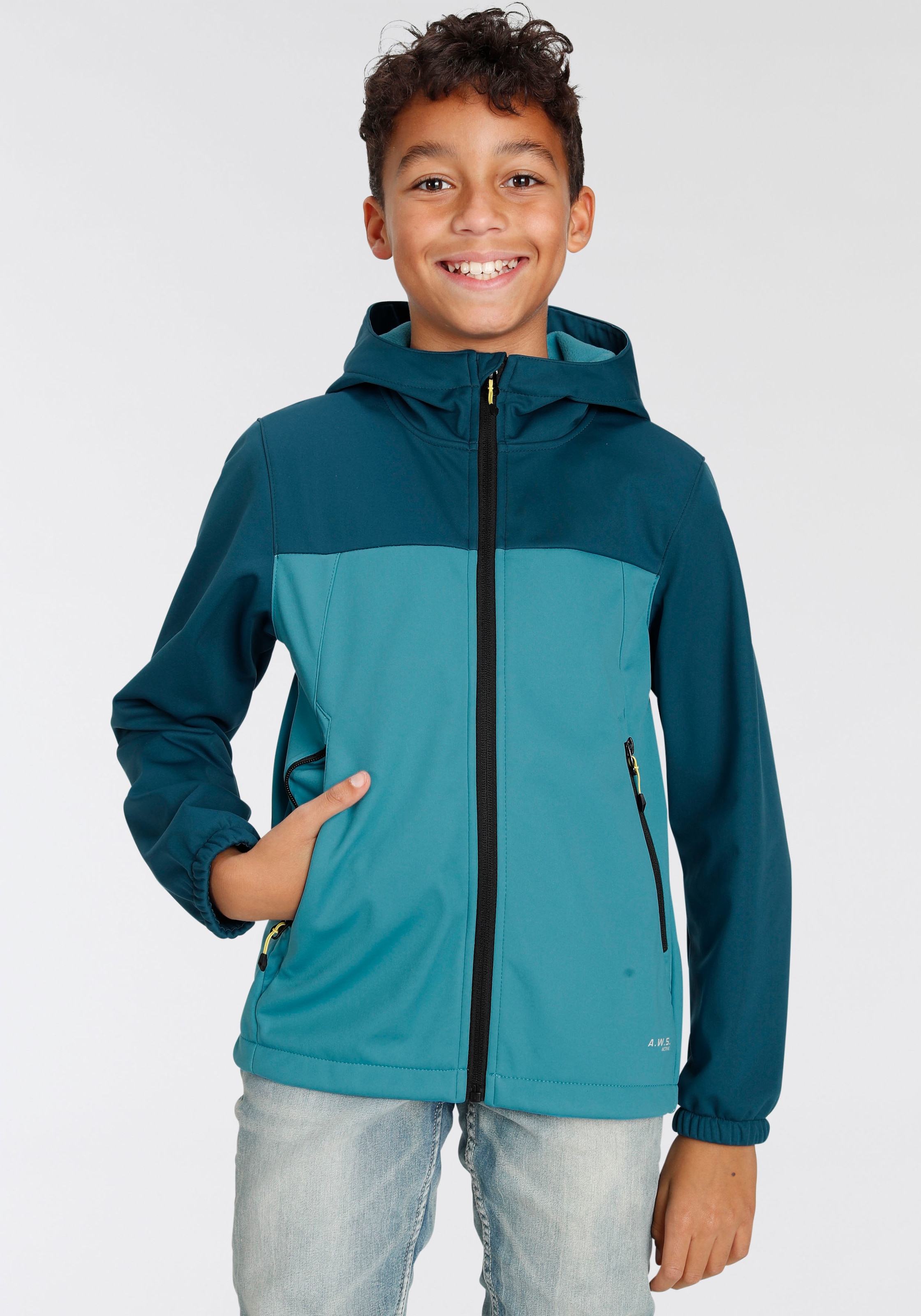 Icepeak Softshelljacke "KLINE für Kinder", (1 St.), mit Kapuze