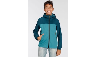 | Softshelljacke Logoschriftzügen Kapuze, für KLEVE Icepeak modischen BAUR mit Kinder«, - »SOFTSHELLJACKE mit