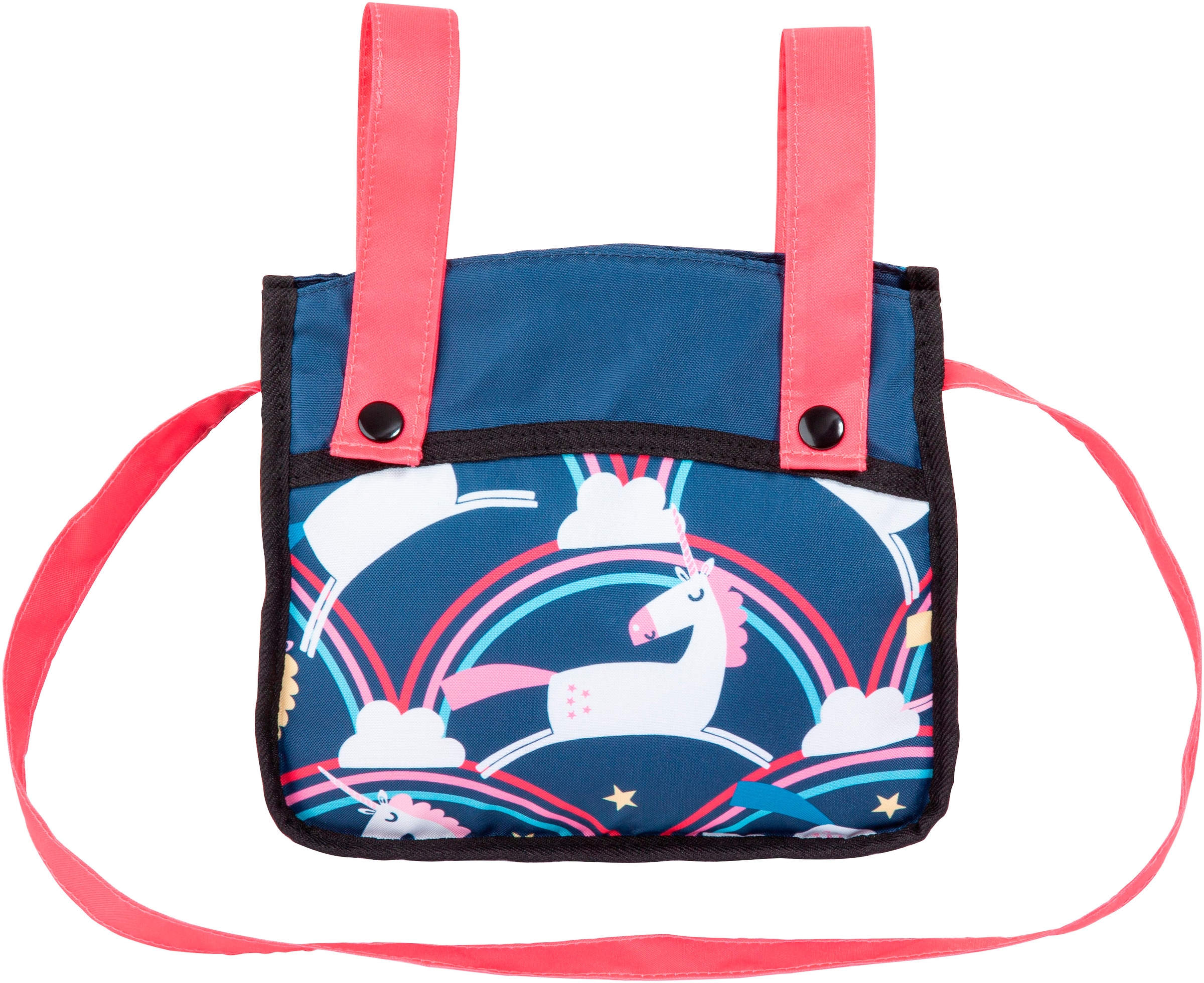 Bayer Puppenwagen »Neo Vario Einhorn« mit farblich passender Tasche