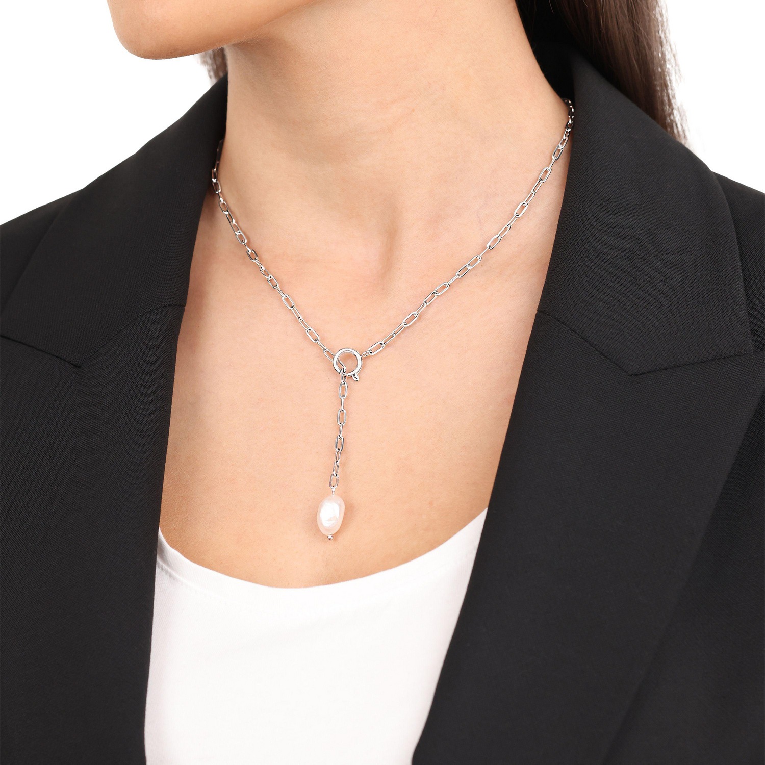 s.Oliver Kette mit Anhänger »Schmuck Geschenk, Perle« mit Süßwasserzuchtperle