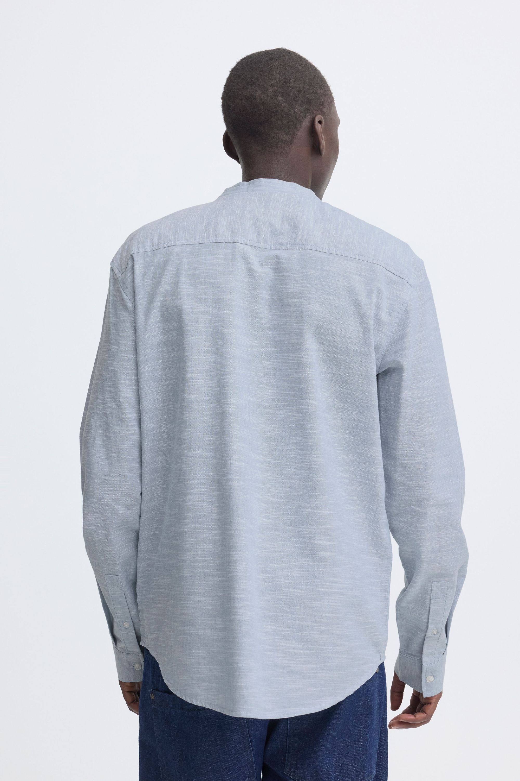 Blend BHDARIS SLUB Long Sleeve Shirt Faded Denim M 7