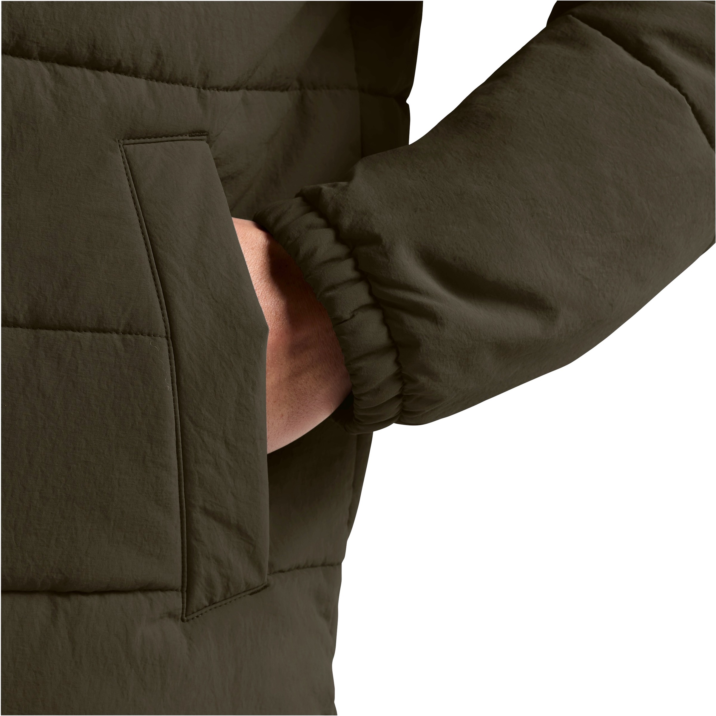 Winterjacke JACK WOLFSKIN "NORTHERN LITE JKT M", Herren, Gr. M, obsidian mos, Obermaterial: 100% Polyamid. Futter: 100% Polyester. Wattierung: 100% Polyester, normal, Jacken Winterjacke, für Outdoor-Aktivitäten, mit mehreren Eingrifftaschen und Innentasch 3