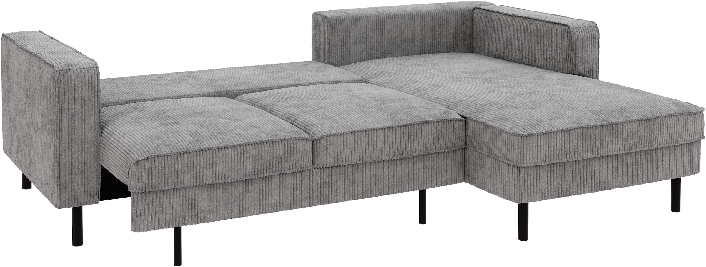 TRENDMANUFAKTUR Ecksofa »Watkins, Couch wahlweise mit Schlaffunktion & Bettkasten, auch in Cord«, Recamiere beidseitig montierbar, OTTOs Choice, Breite 232 cm