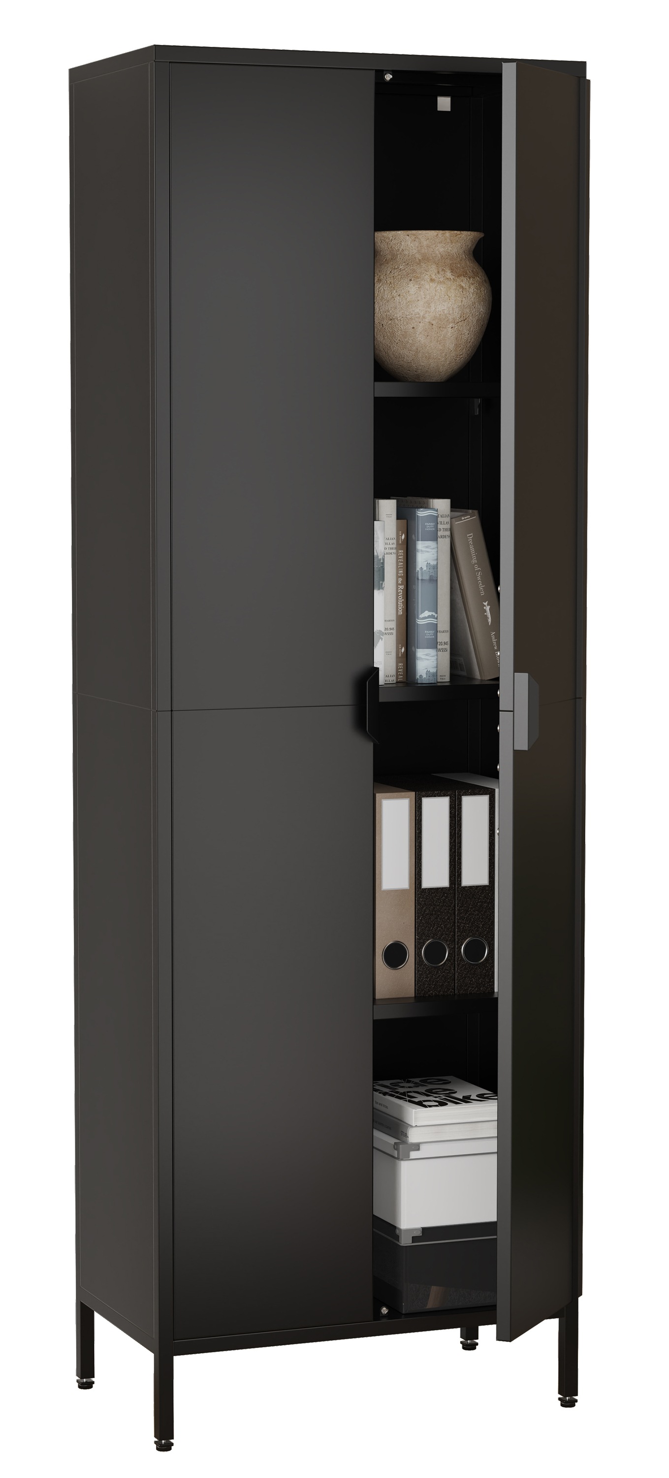 VCM Aktenschrank »Stahl Schrank Büroschrank Dielenschrank Flokas XL« 1 Stk. tlg.
