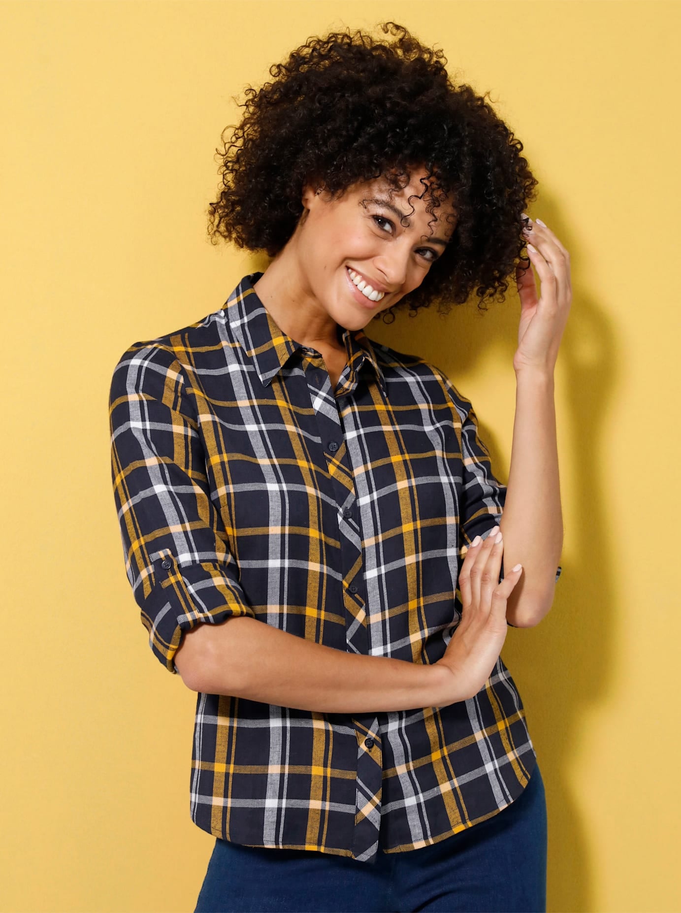 Classic Basics Flanellbluse günstig online kaufen