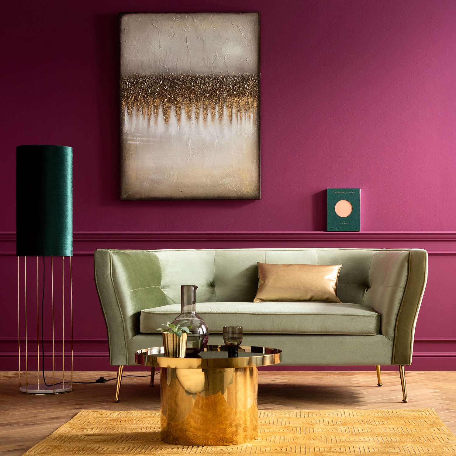 Kare Design Leinwandbild "Acrylbild Abstract Fields" günstig online kaufen