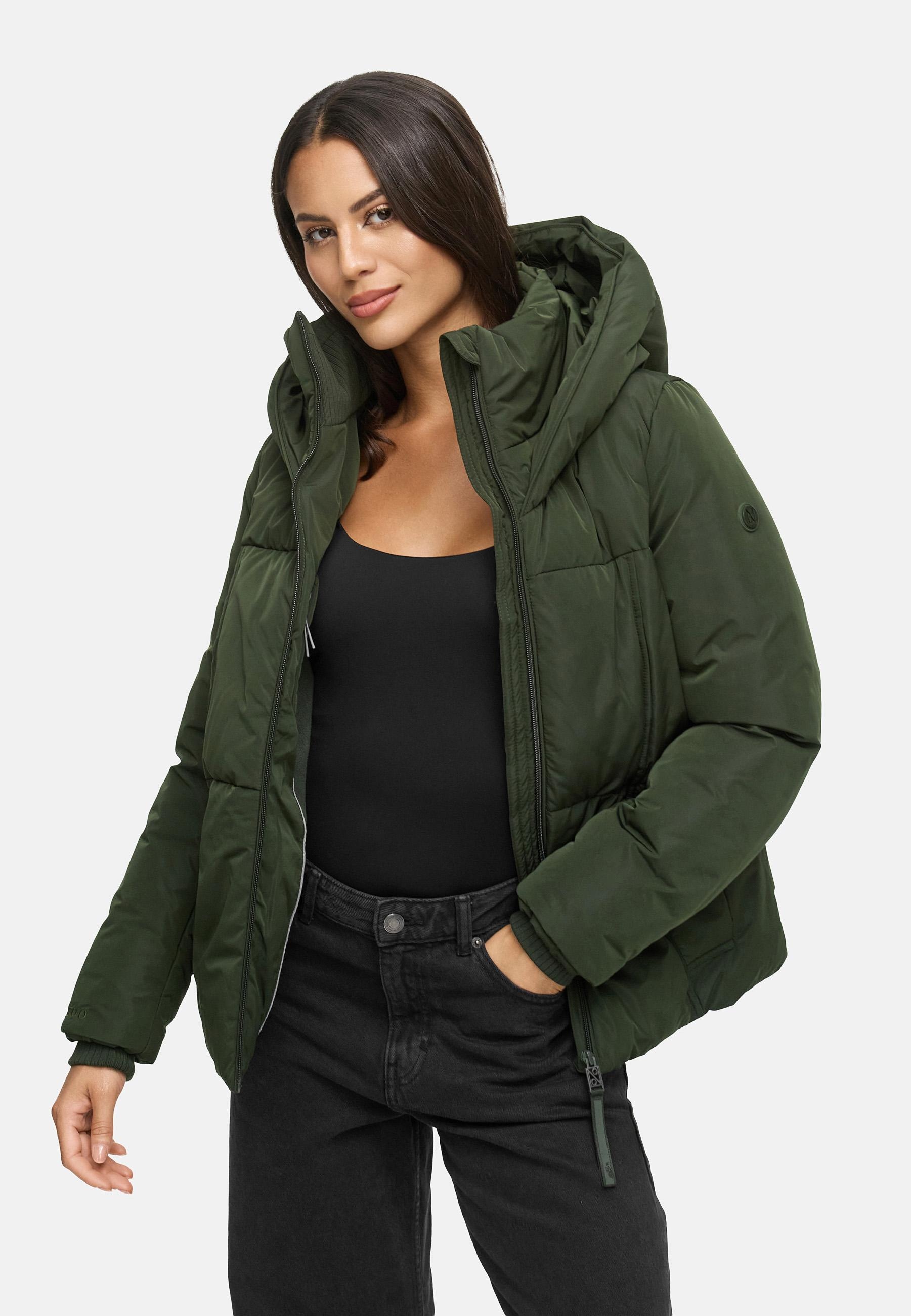 Navahoo Winterjacke »Flüsterfee 14«, mit Kapuze, Winter Steppjacke mit Kapuze