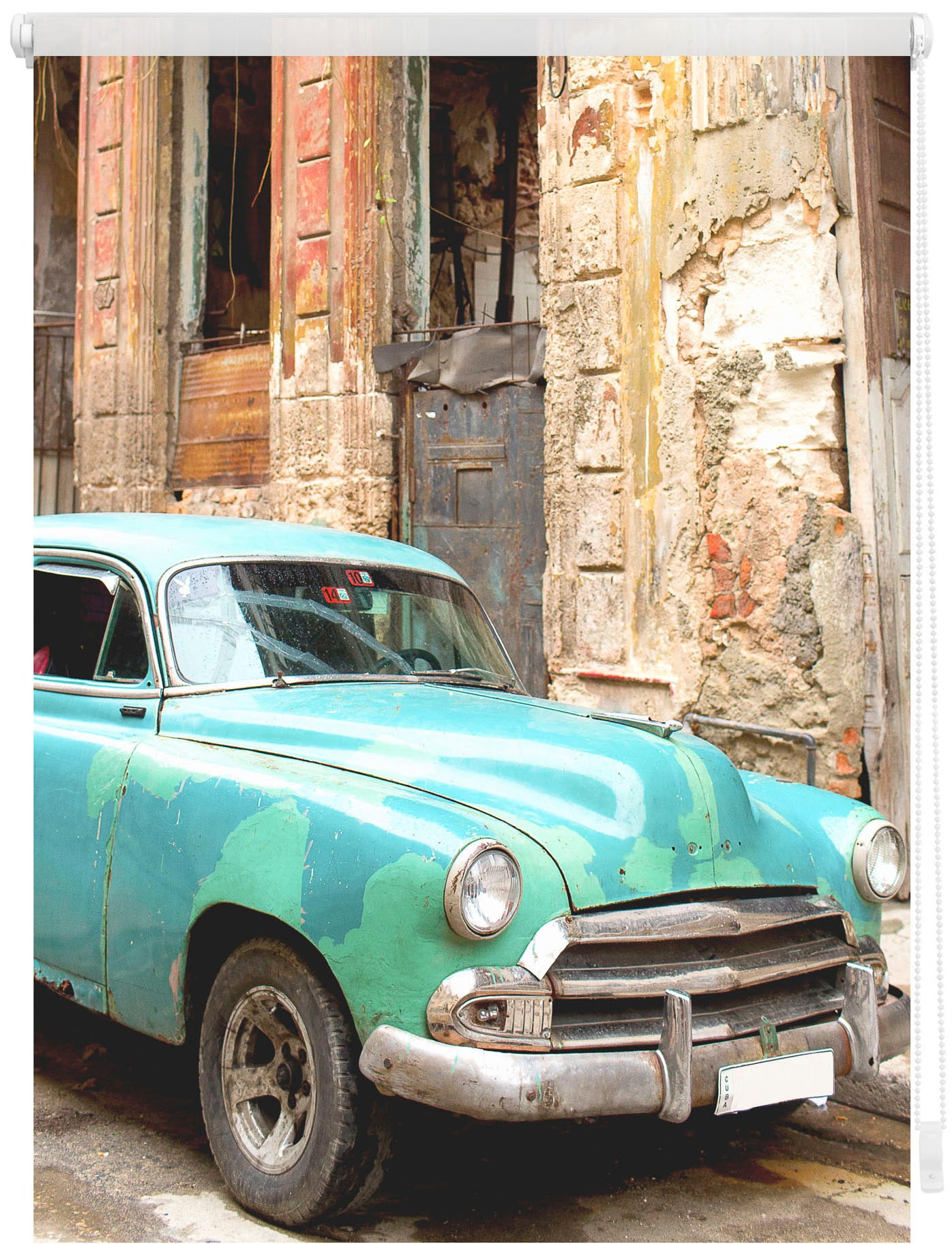 freihängend, Lichtschutz, BAUR ohne Motiv bedruckt ORIGINAL »Klemmfix | Seitenzugrollo Bohren, LICHTBLICK Kuba«,