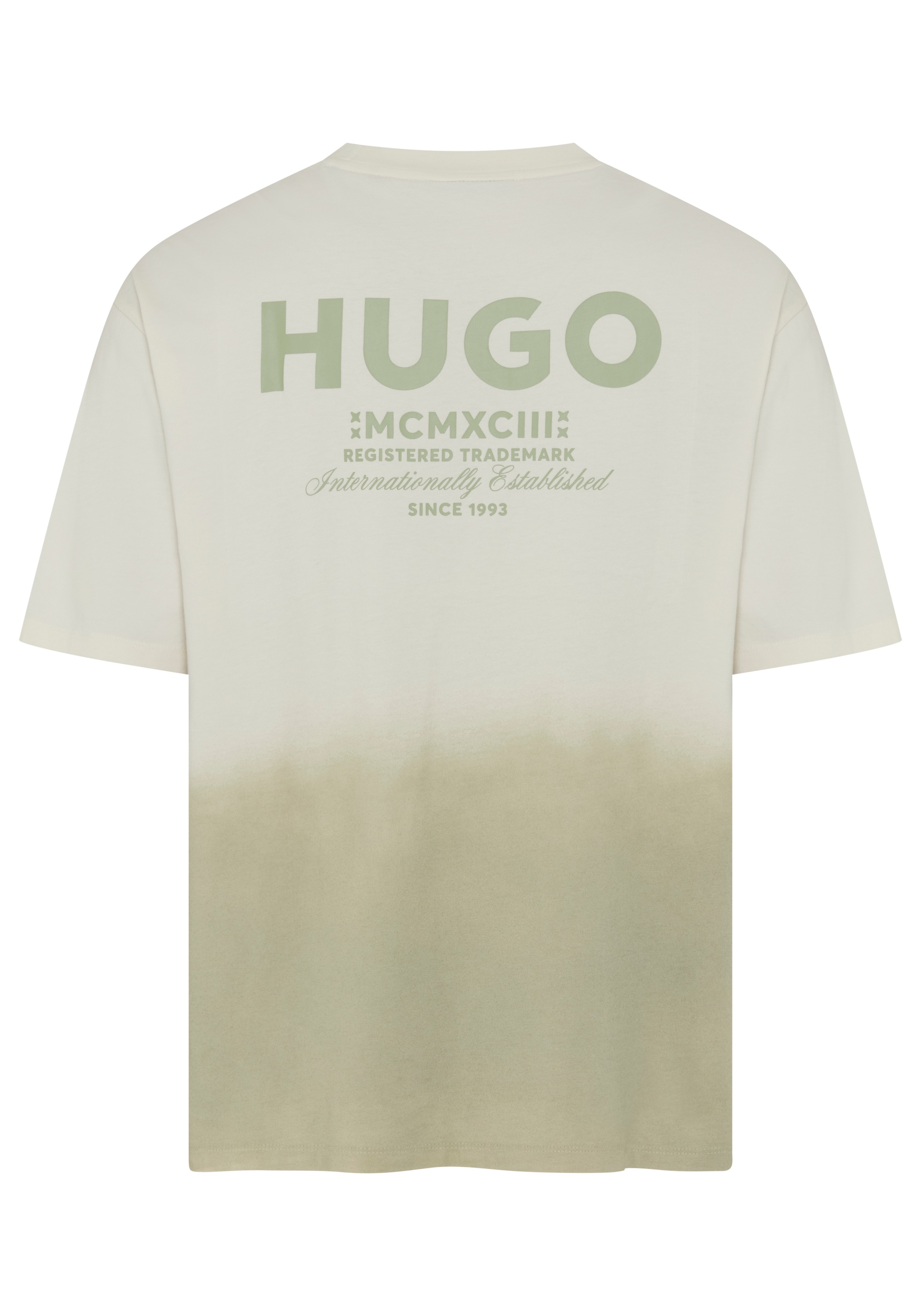 HUGO T-Shirt »Nalono_F« mit Farbverlauf, Loose Fit, Rückendruck