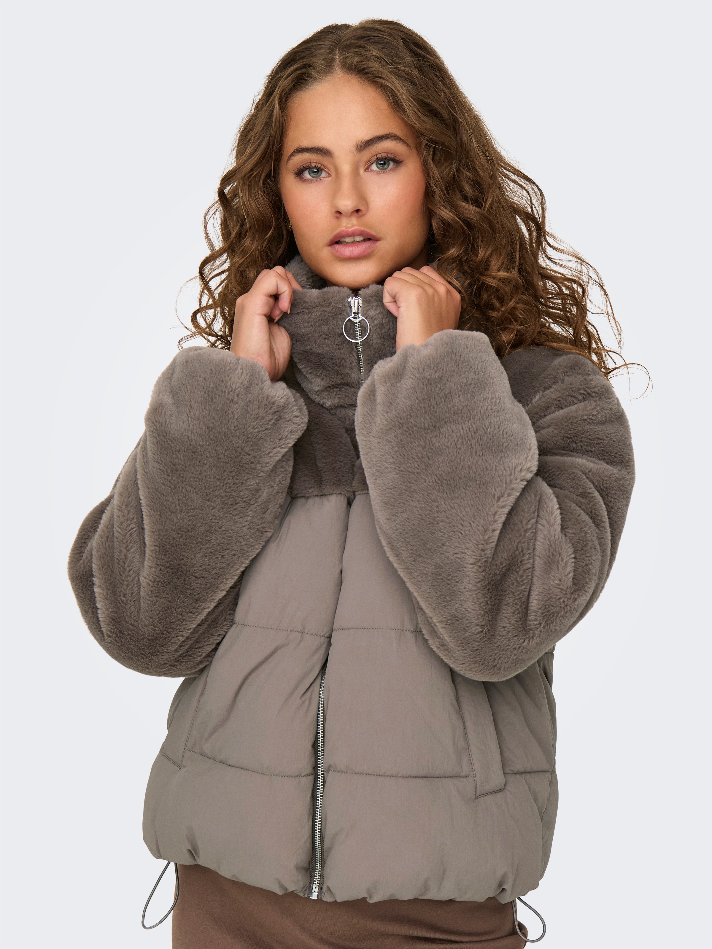 ONLY Steppjacke »ONLWANJA FUR PUFFER MIX JACKET CC OTW«