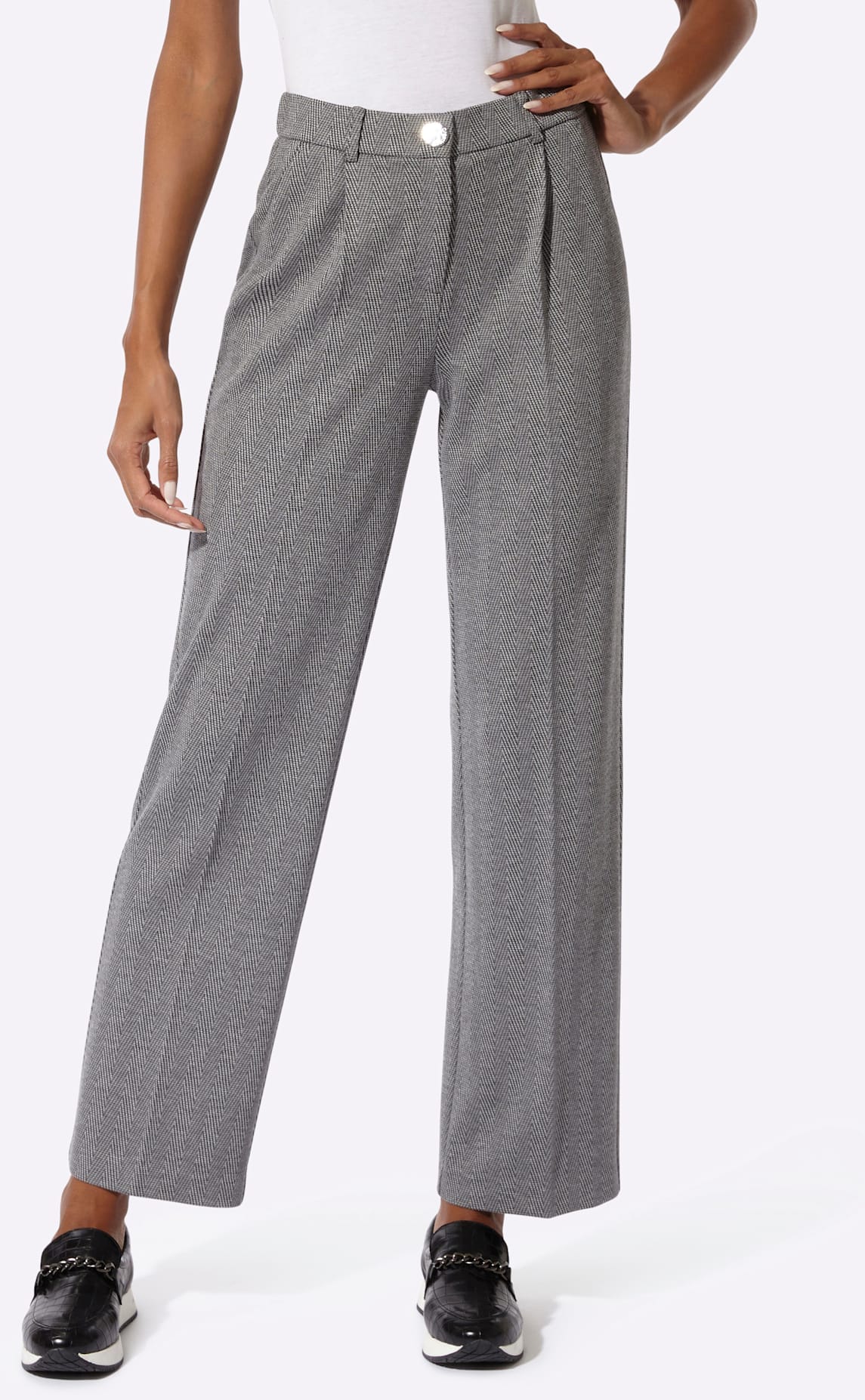 creation L Bundfaltenhose