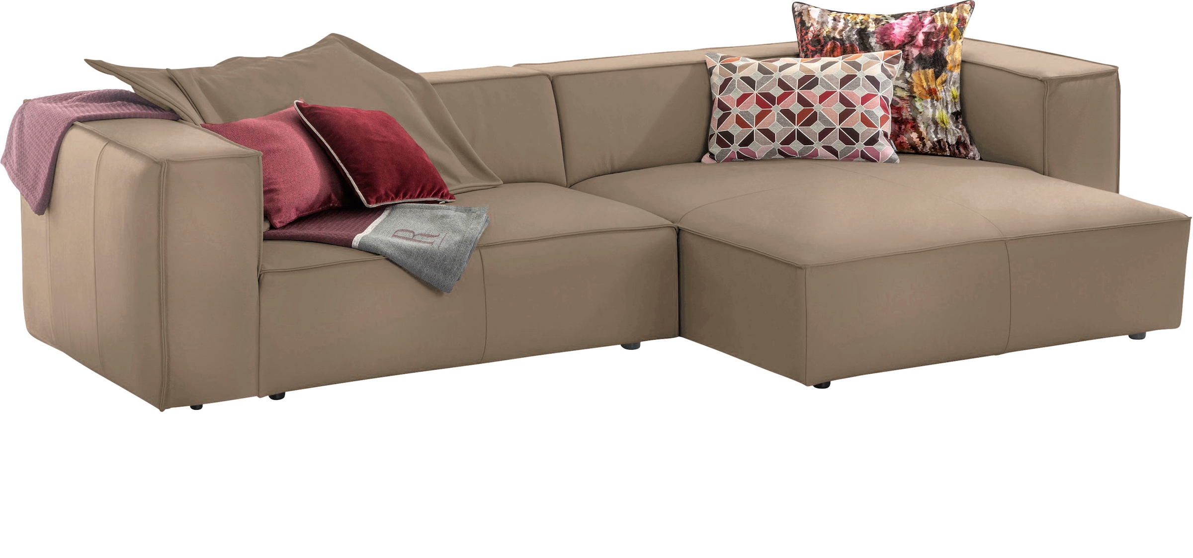 W.SCHILLIG Ecksofa "around-the-block", (Spar-Set), inklusive Hocker, mit el günstig online kaufen