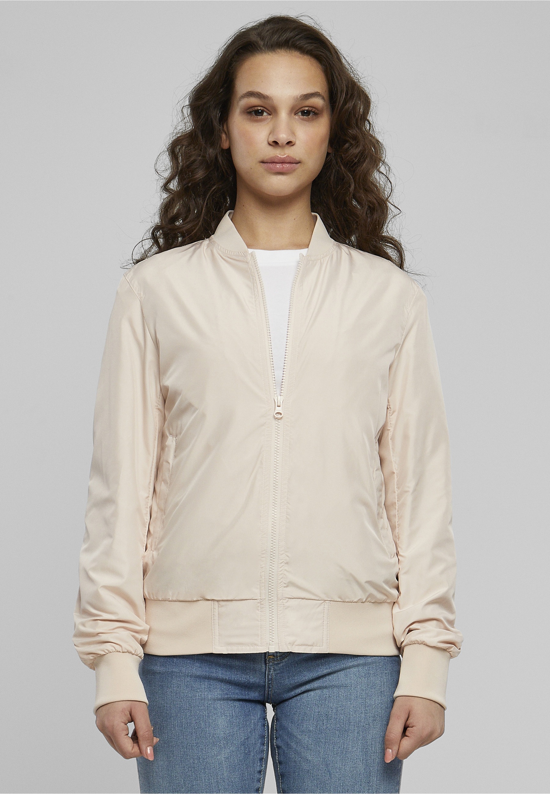 URBAN CLASSICS Allwetterjacke »Urban Classics Damen Ladies Light Bomber Jacket« 1 Stk. tlg. ohne Kapuze