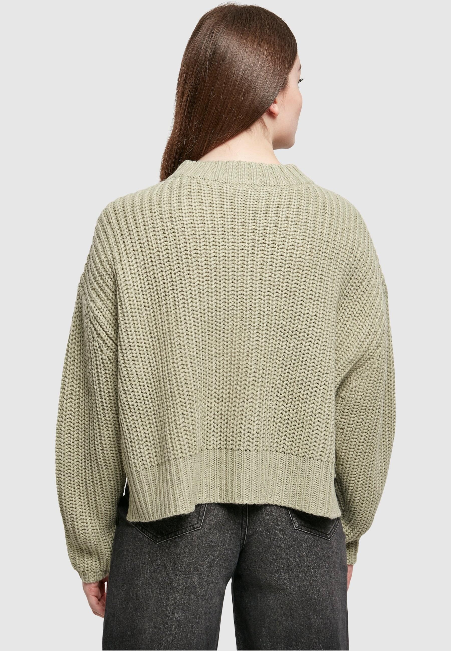 URBAN CLASSICS Rundhalspullover »Urban Classics Damen Ladies Wide Oversize Sweater«, (1 tlg.)