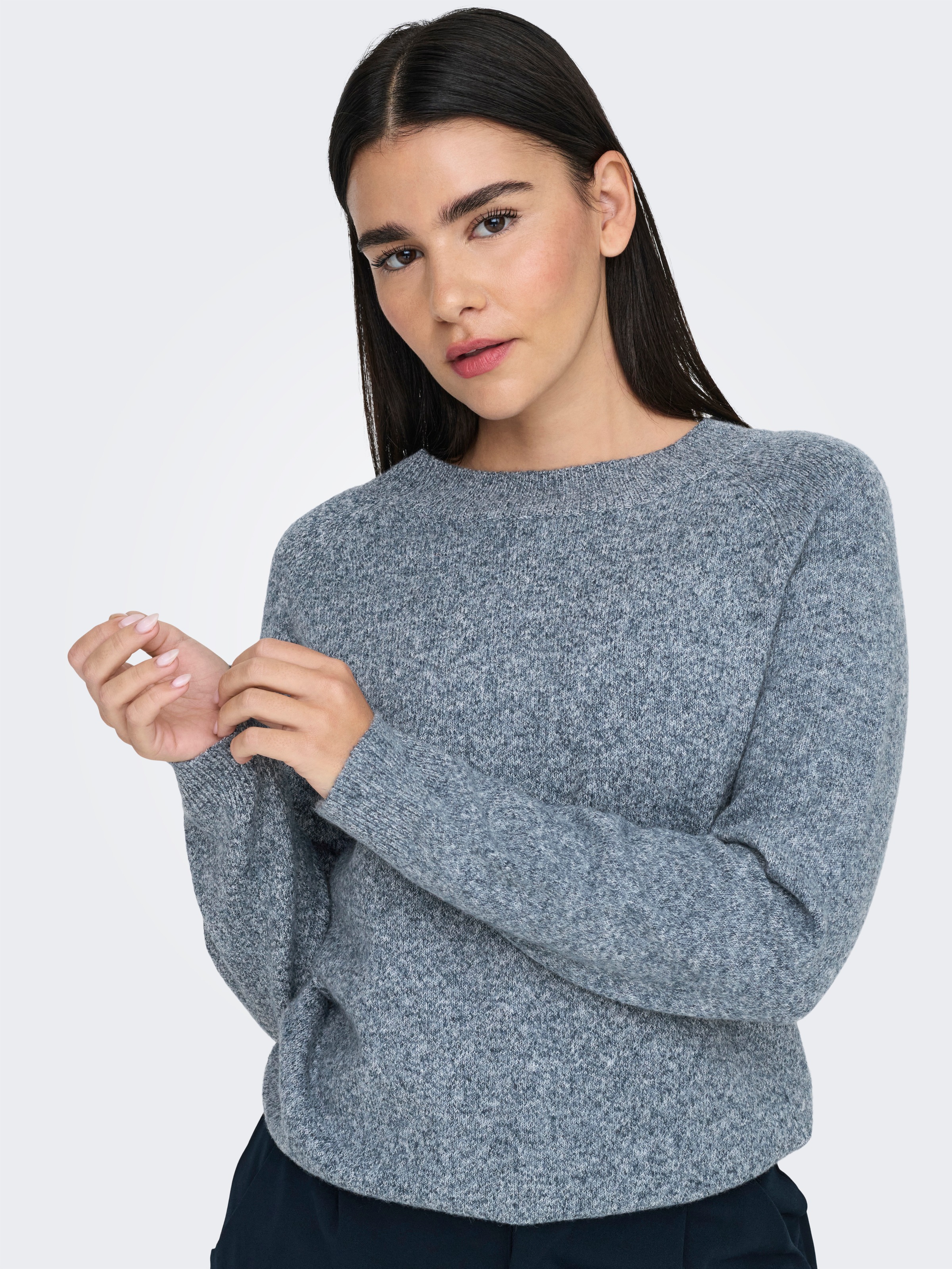 ONLY Rundhalspullover "ONLRICA LIFE L/S PULLOVER KNT NOOS" günstig online kaufen