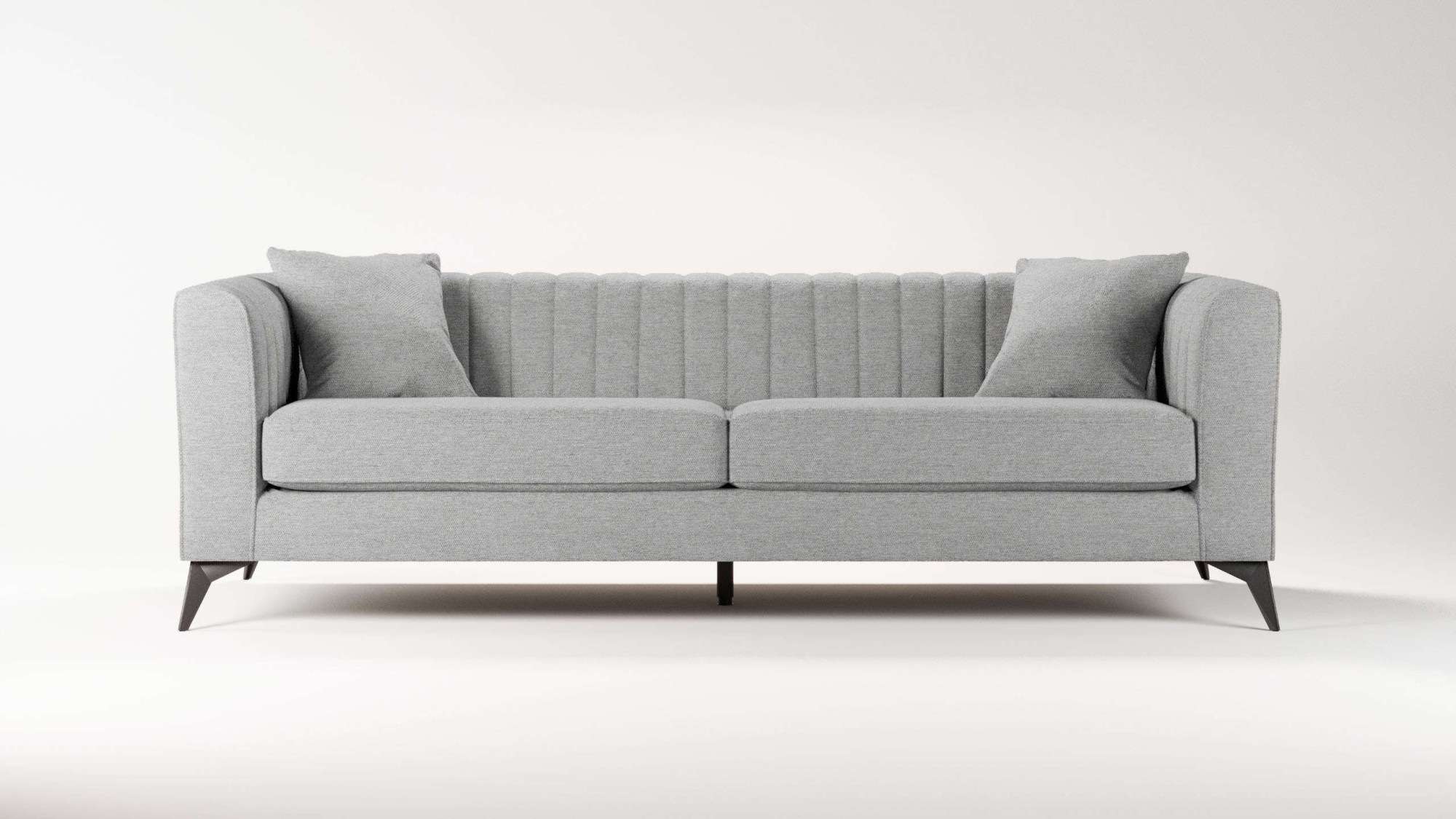 Places of Style 4-Sitzer »MATTHEW elegantes Designsofa, Maße B/T/H: 231/86/74 cm«, XXL, Steppung im Rücken, lose Sitzkissen, incl 2. Zierkissen