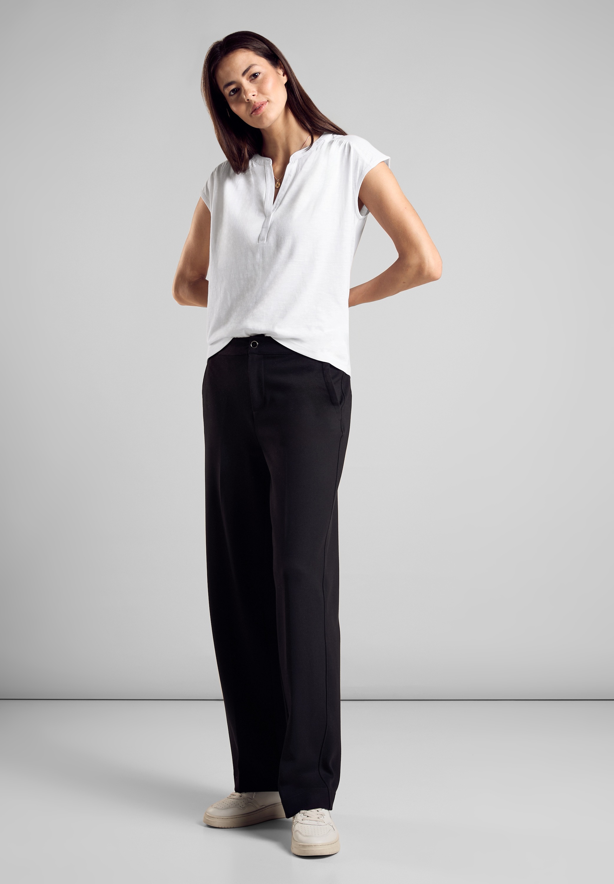 STREET ONE Blusenshirt, im soften Baumwoll-Mix