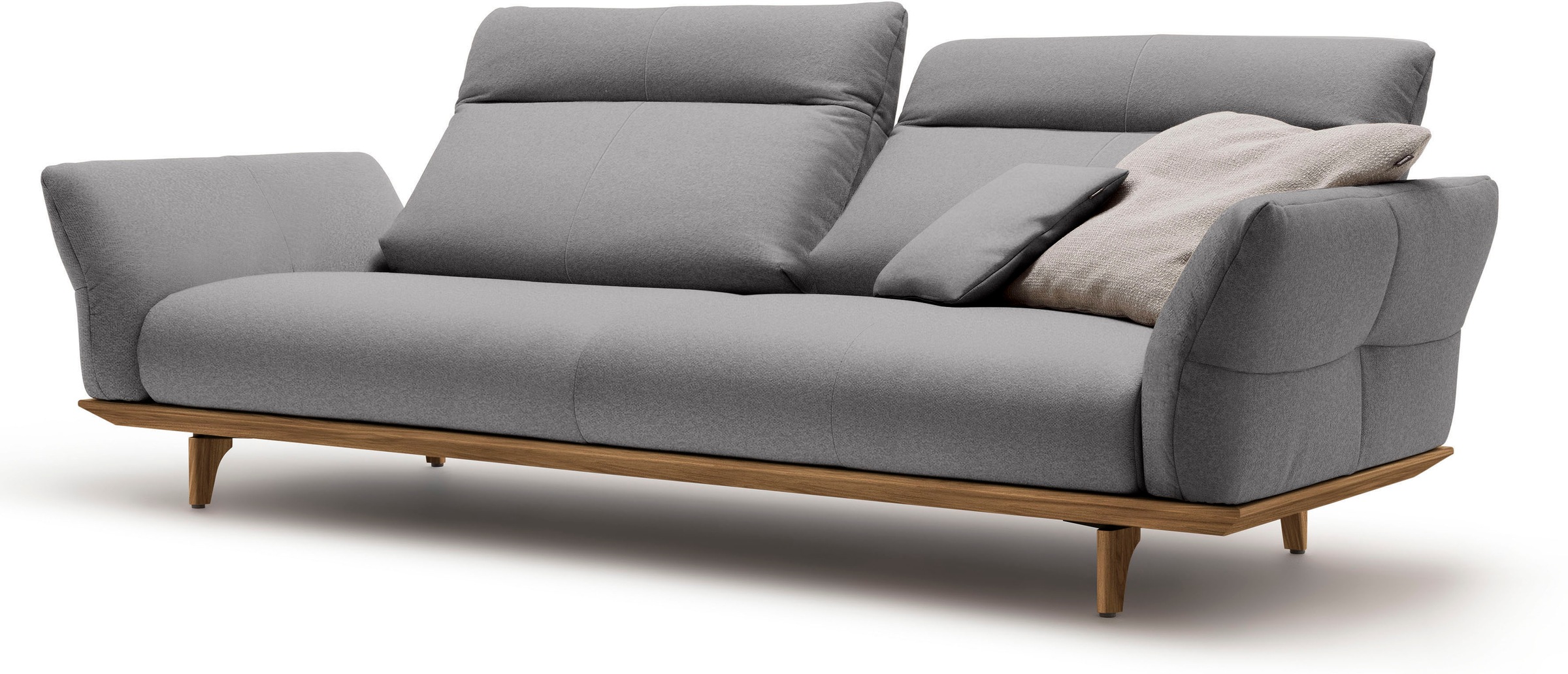 hülsta sofa 3,5-Sitzer »hs.460«, Sockel und Füße in Nussbaum, Breite 228 cm