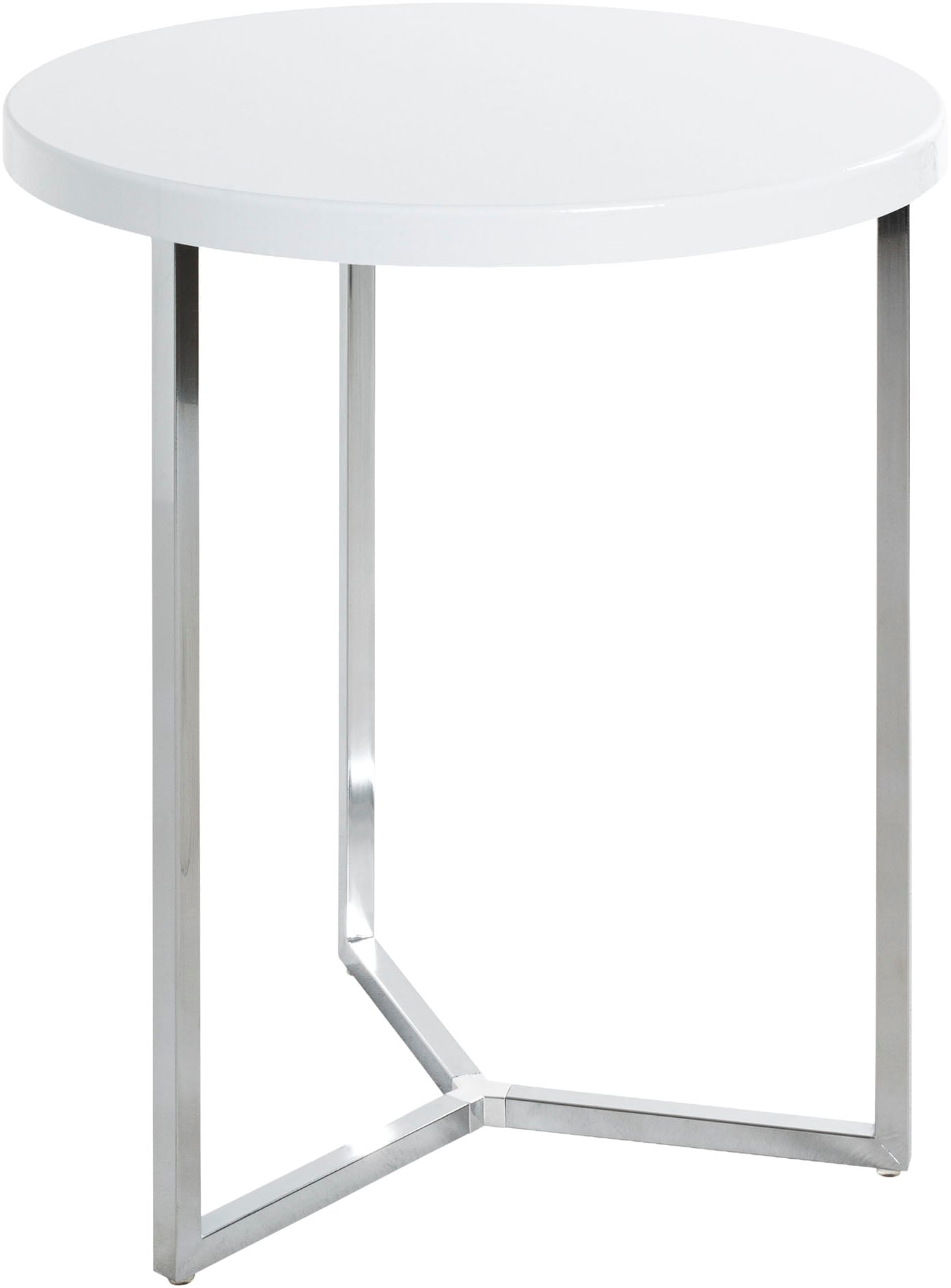 HAKU Beistelltisch »Sofatisch, Wohnzimmertisch« 1 Stk. tlg. rund - aus Metall Silber - Ø/H 45/54 cm