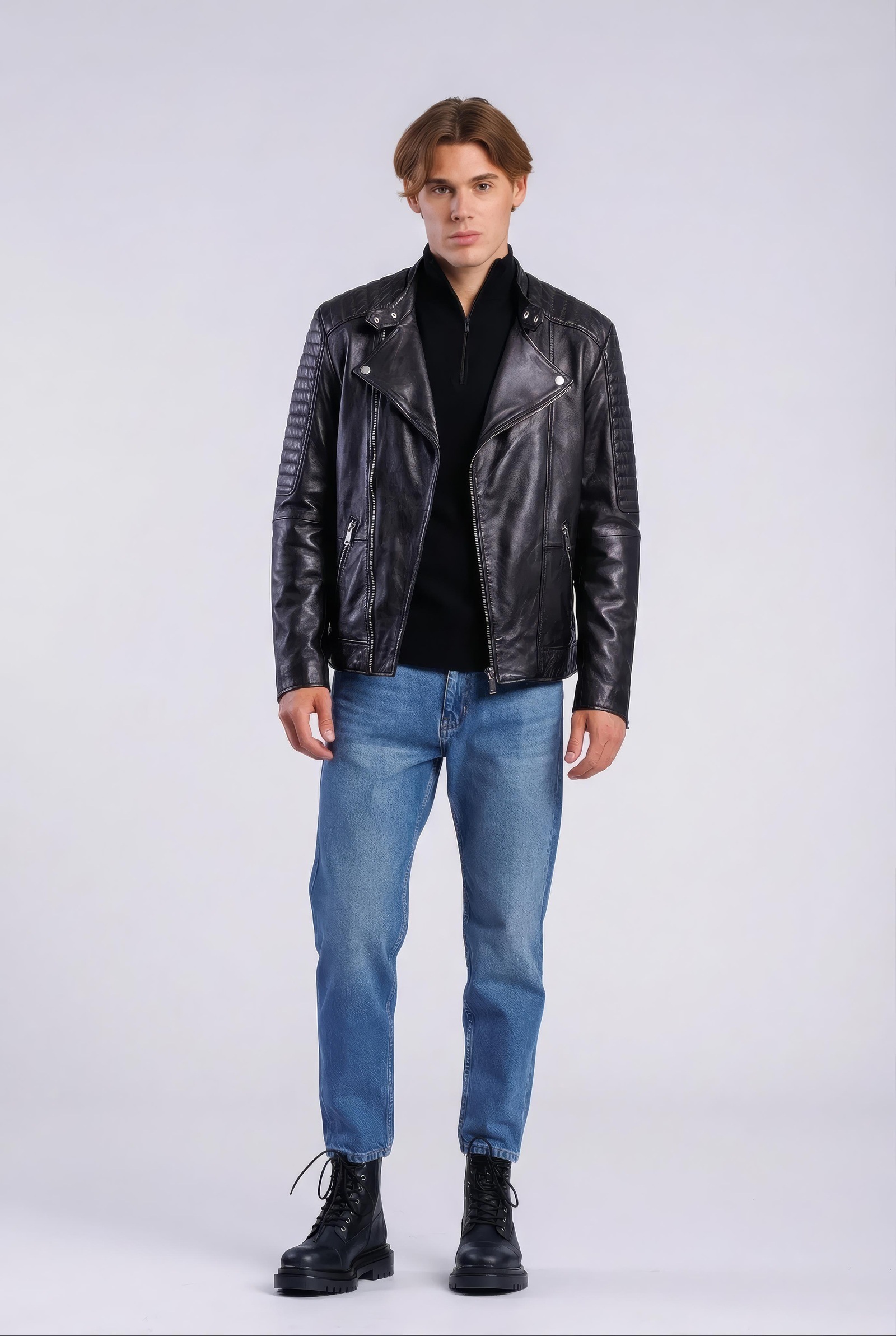 Freaky Nation Lederjacke "Crossover-FN" günstig online kaufen