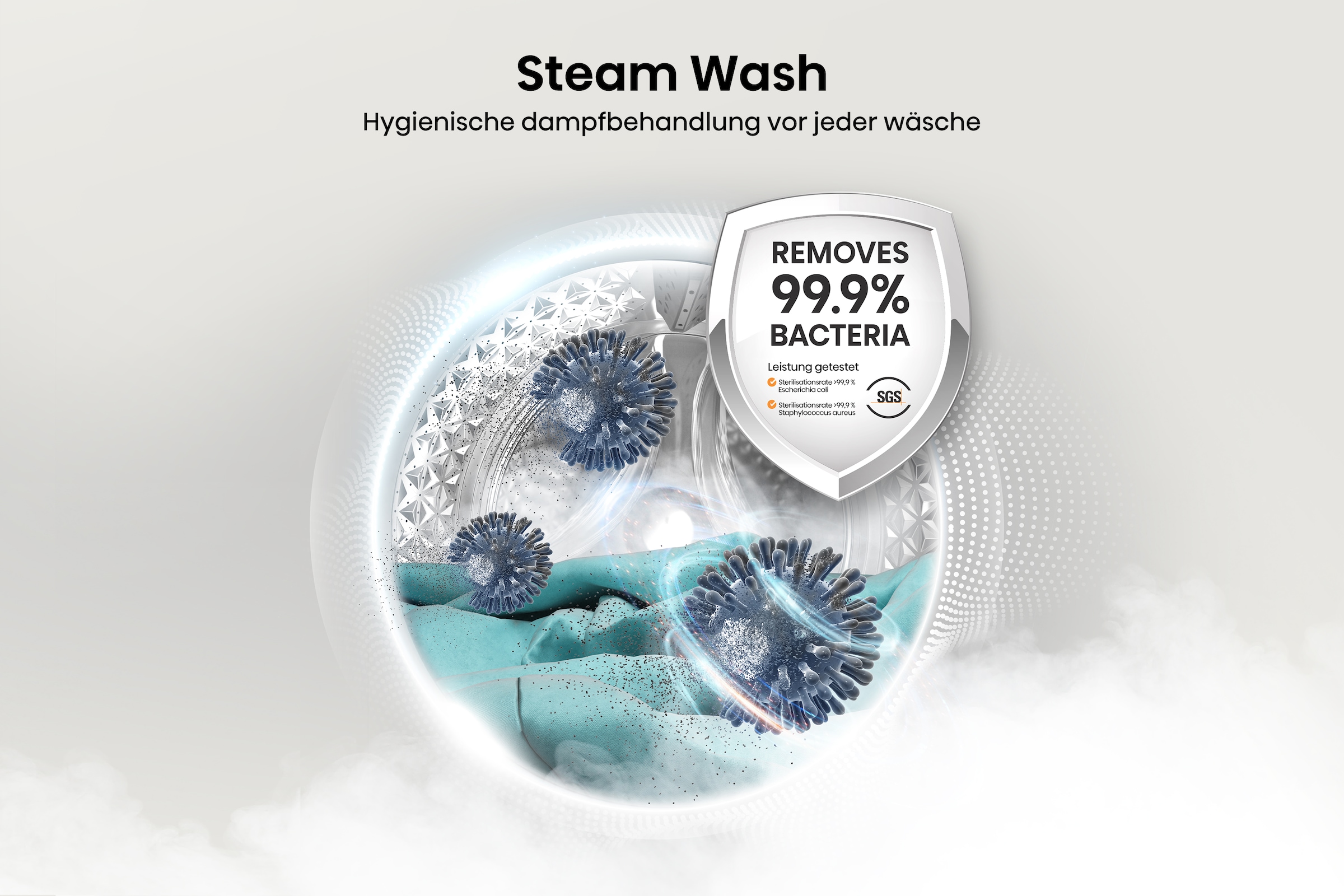 Hisense Waschtrockner »WD3S8043BW3«