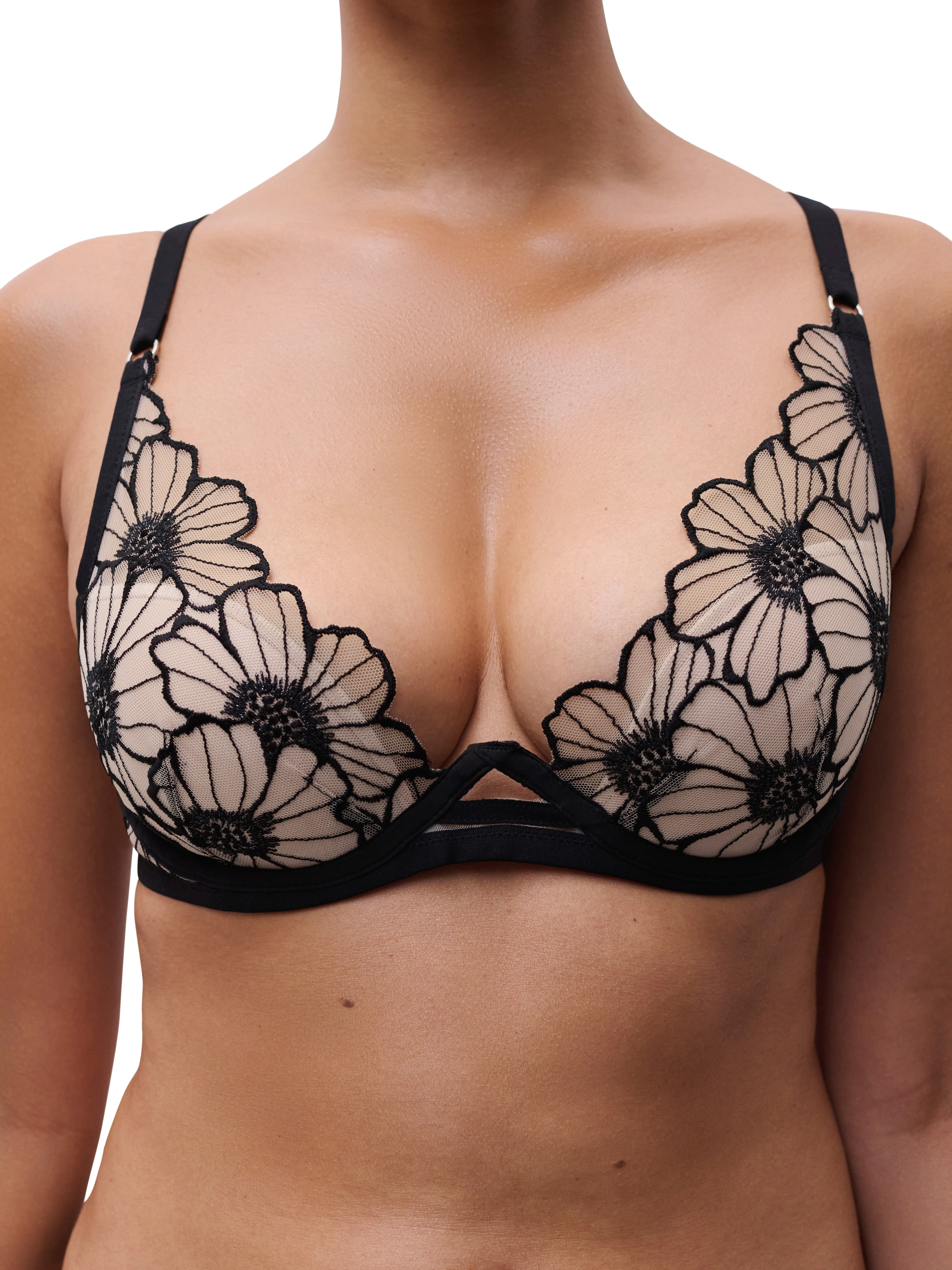 Chantelle T-Shirt-BH »LUSH« Stickerei, Elastischer Tüll