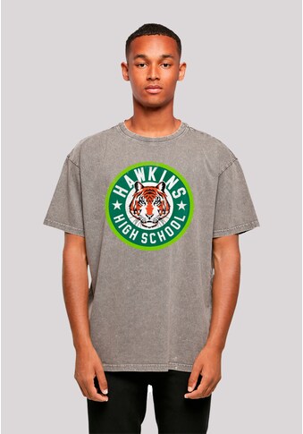 T-Shirt »Stranger Things Hawkins Tiger Circle«