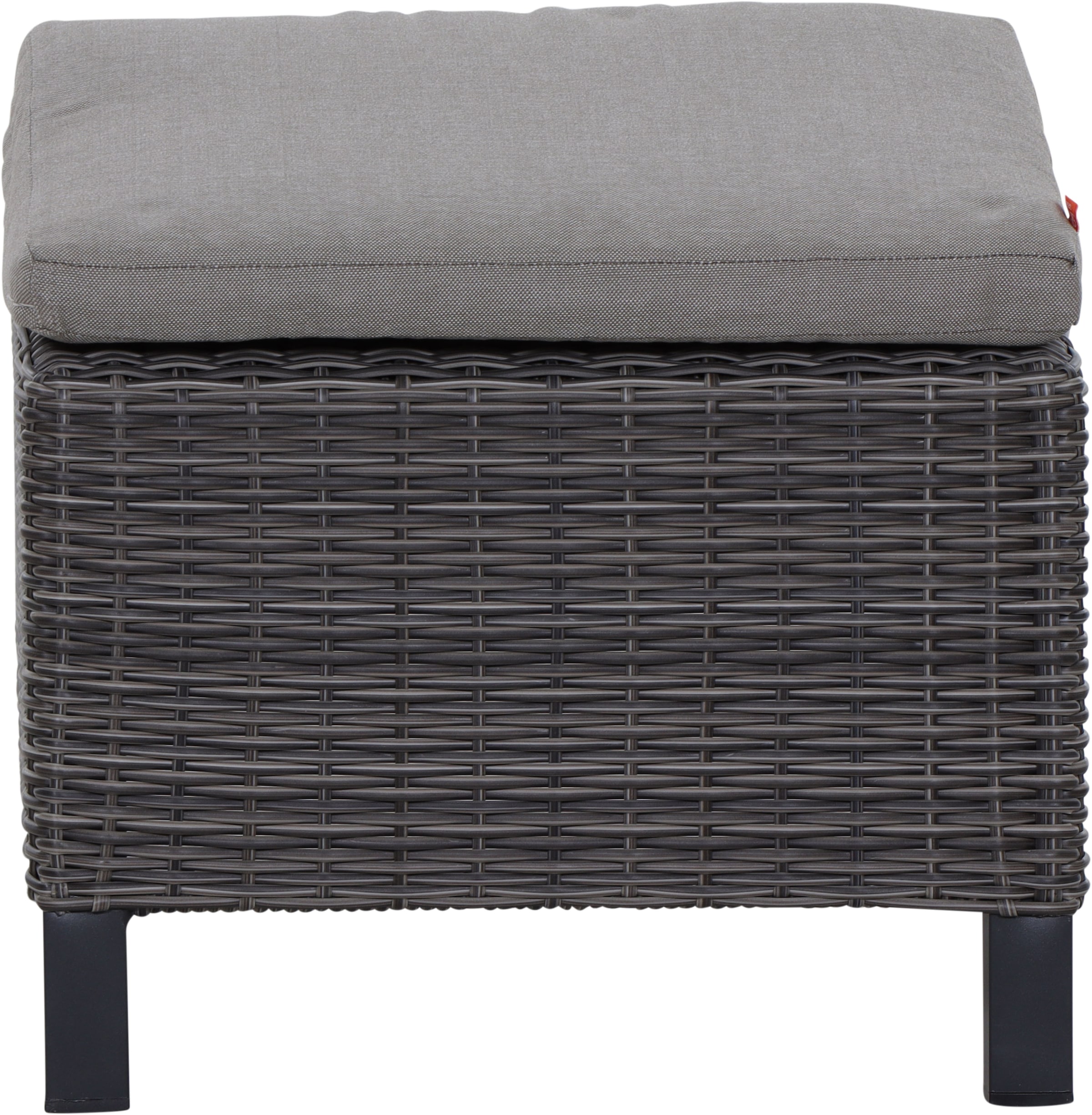 Siena Garden Hocker »CORIDO« Gestell Aluminium, Gardino®-Geflecht, matt anthrazit/charcoal-grey