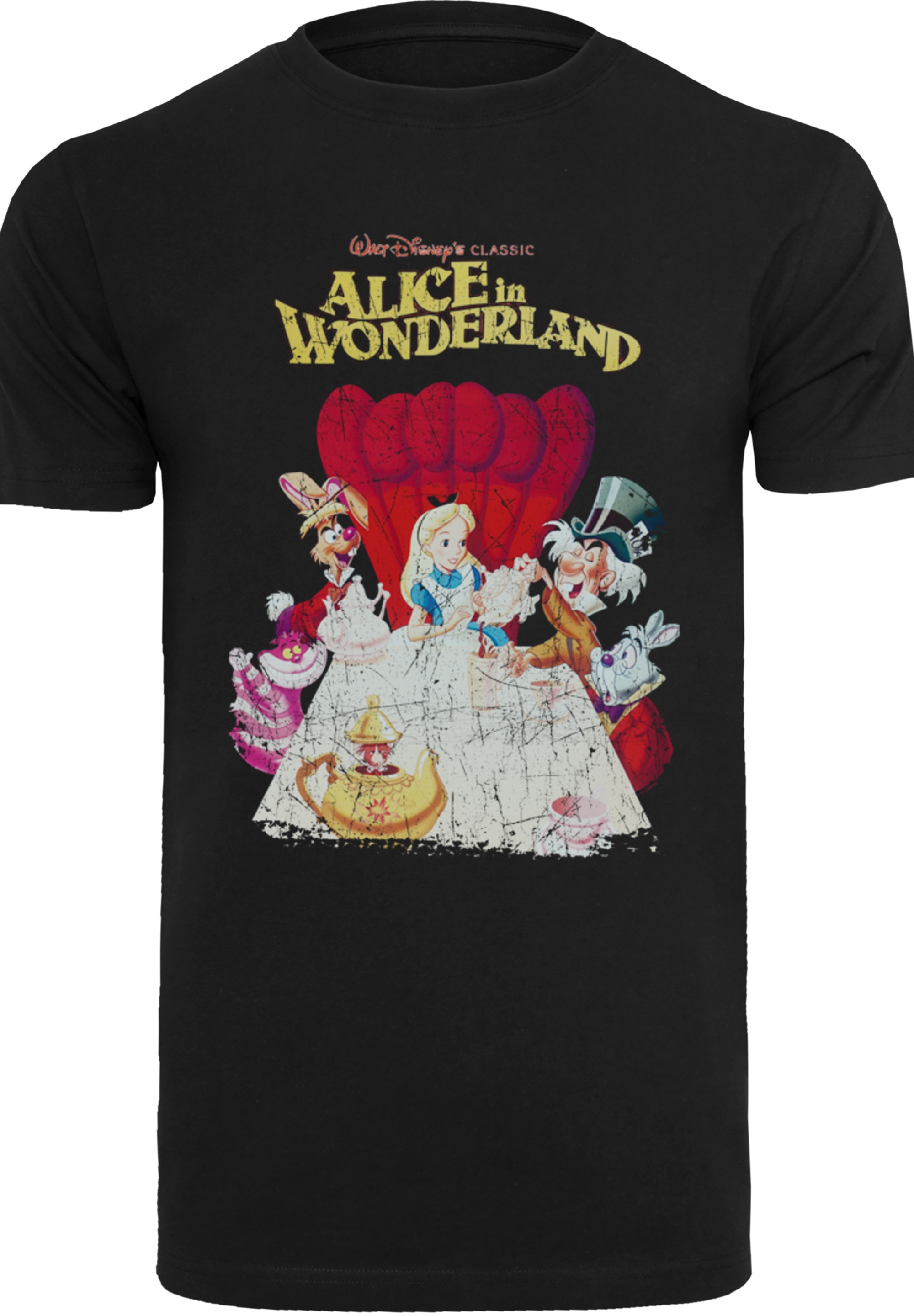 F4NT4STIC T-Shirt »Disney Alice im Wunderland Retro Poster«, Herren,Premium Merch,Regular-Fit,Basic,Bedruckt