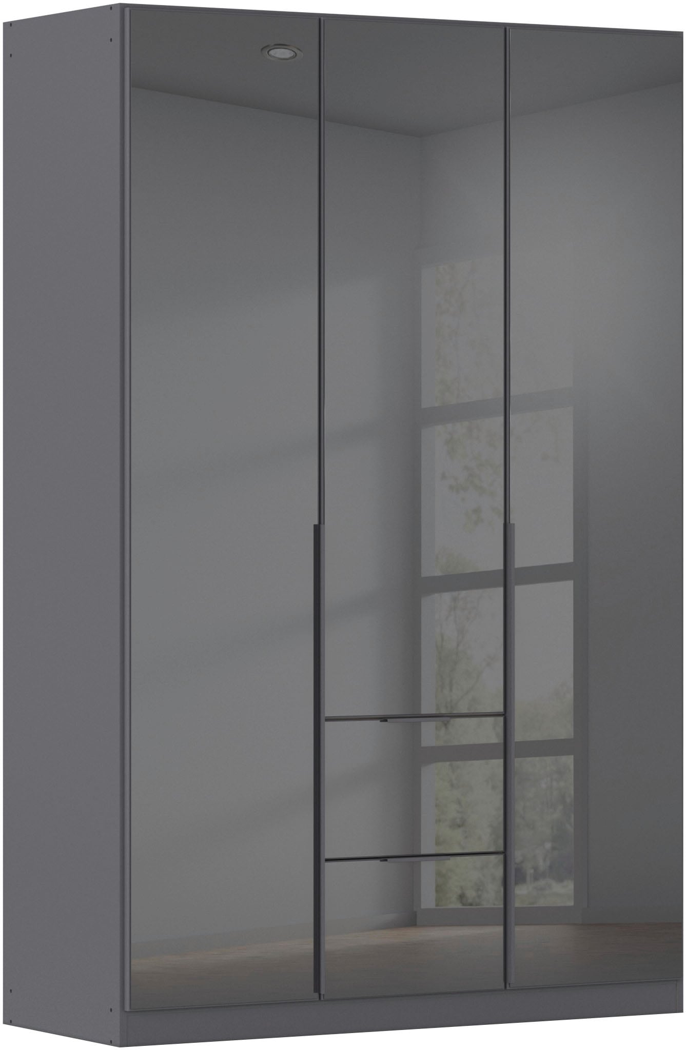 Drehtürenschrank OTTO HOME, B:136cm H:229cm T:54cm, grau, Holzwerkstoff, Schränke, "Kleiderschrank Kleiderschränke Schrank Garderobe AGORDO mit