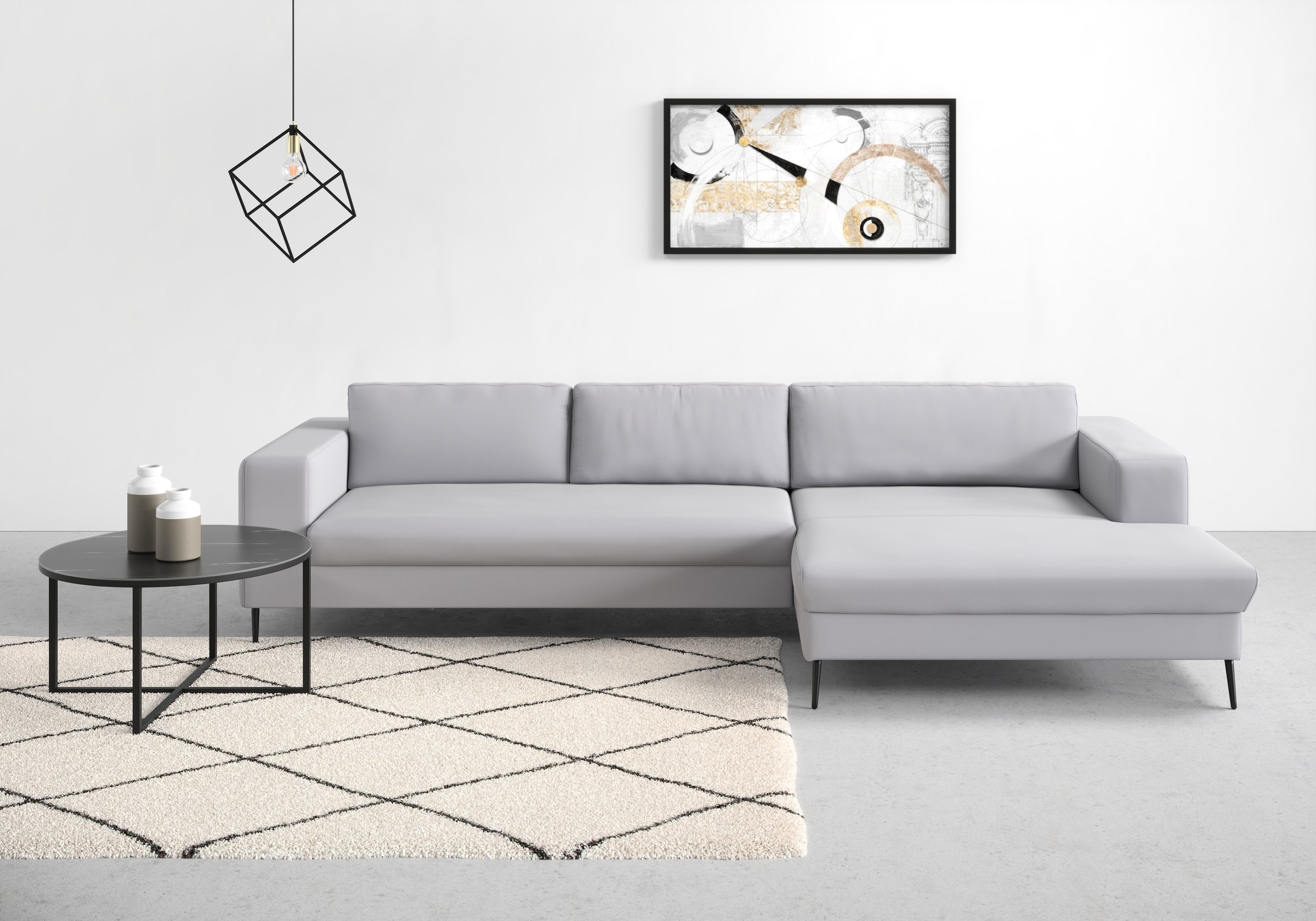 Thumbnail - DOMO collection Ecksofa "Modica, zeitlos und elegant, L-Form", moderne Optik mit extrabreiter Recamiere, auch in Cord