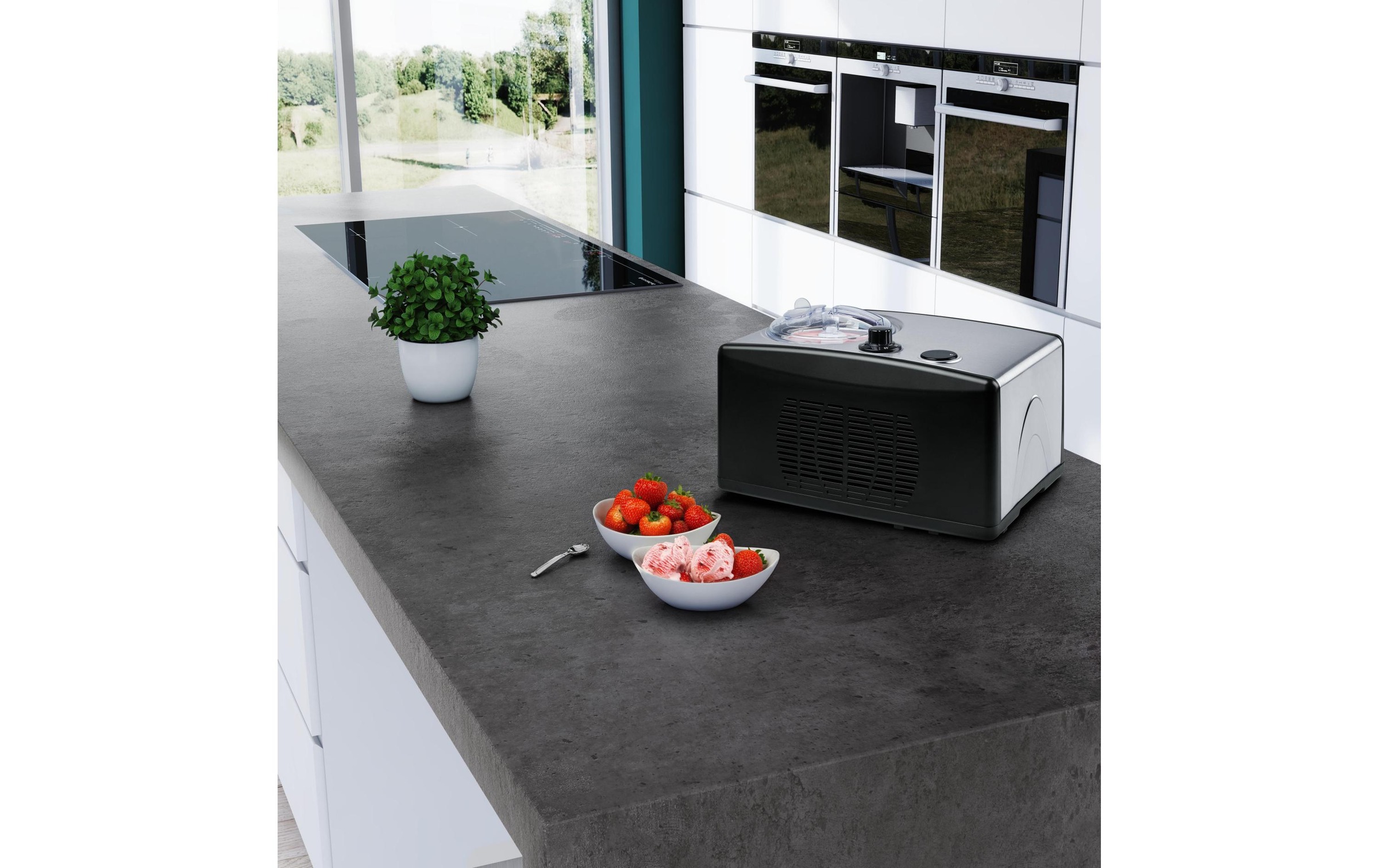 Medion® Eismaschine »MD 18387 1.5 l, Schwarz/Silber« 150 W