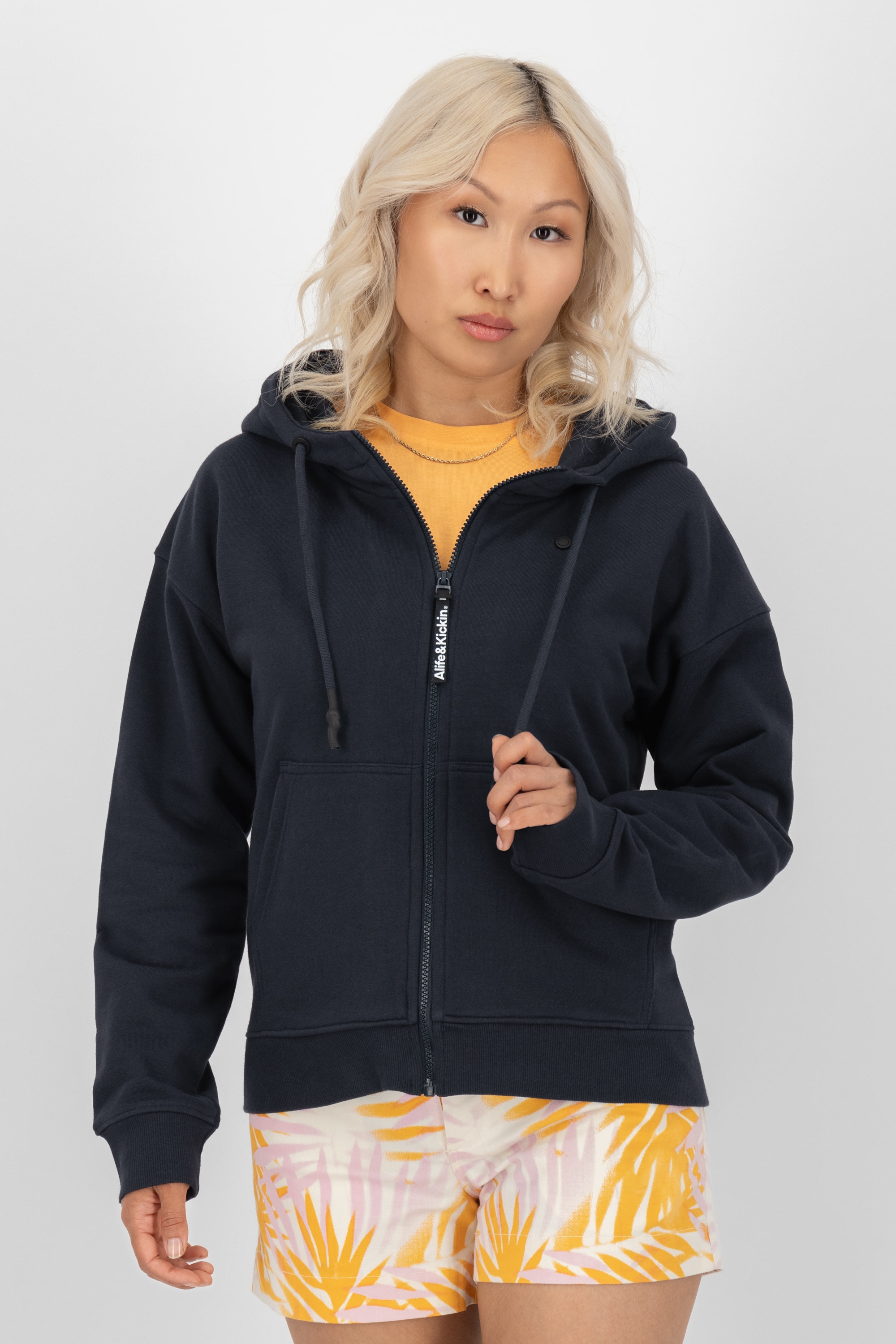 Alife & Kickin Kapuzensweatjacke "Damen TwiggyAK A", Basic Hoodie Kapuzenpu günstig online kaufen
