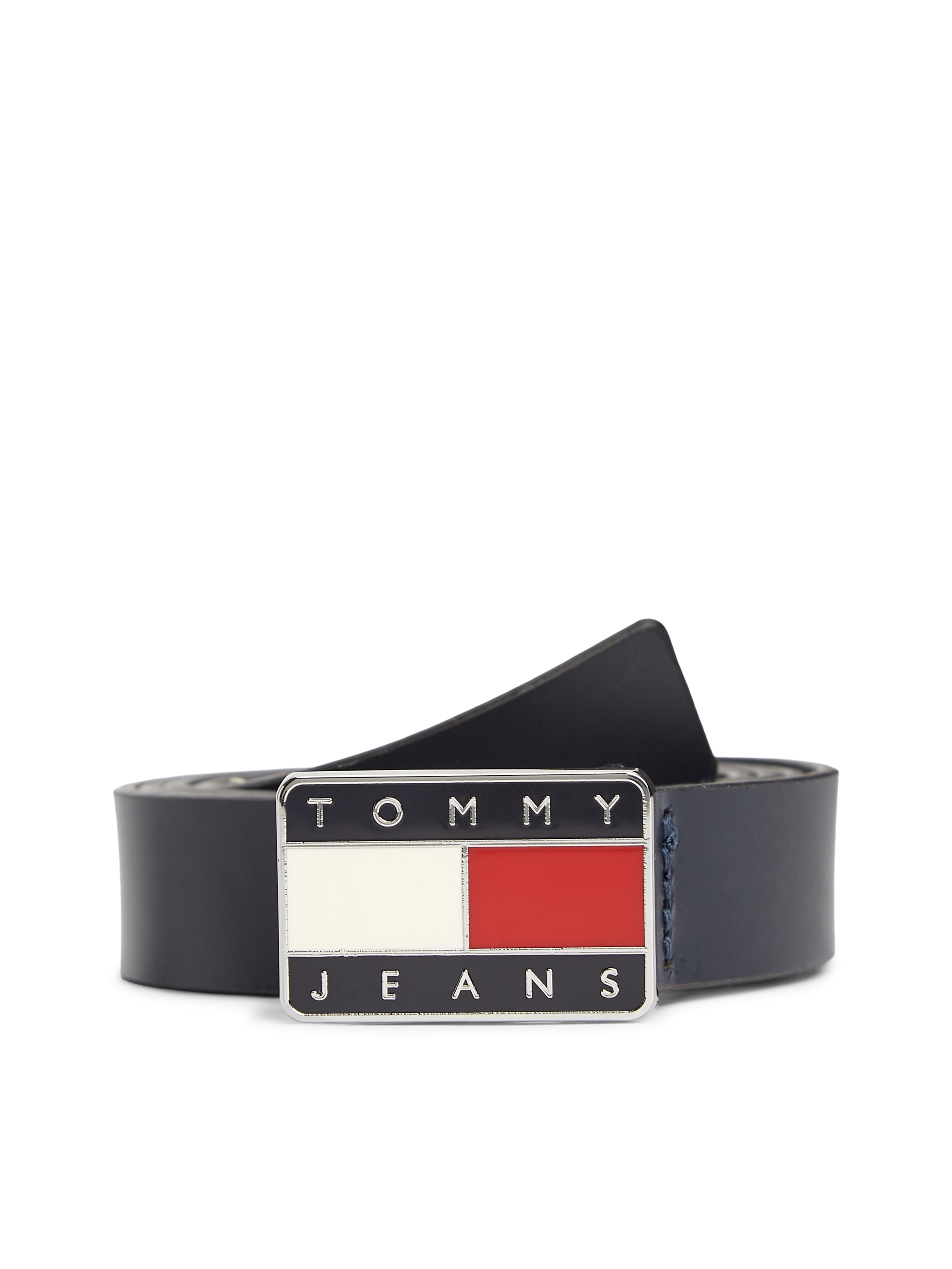Tommy Jeans Ledergürtel "TJW HERITAGE PLAQUE" Größenverstellbar durch Metal günstig online kaufen