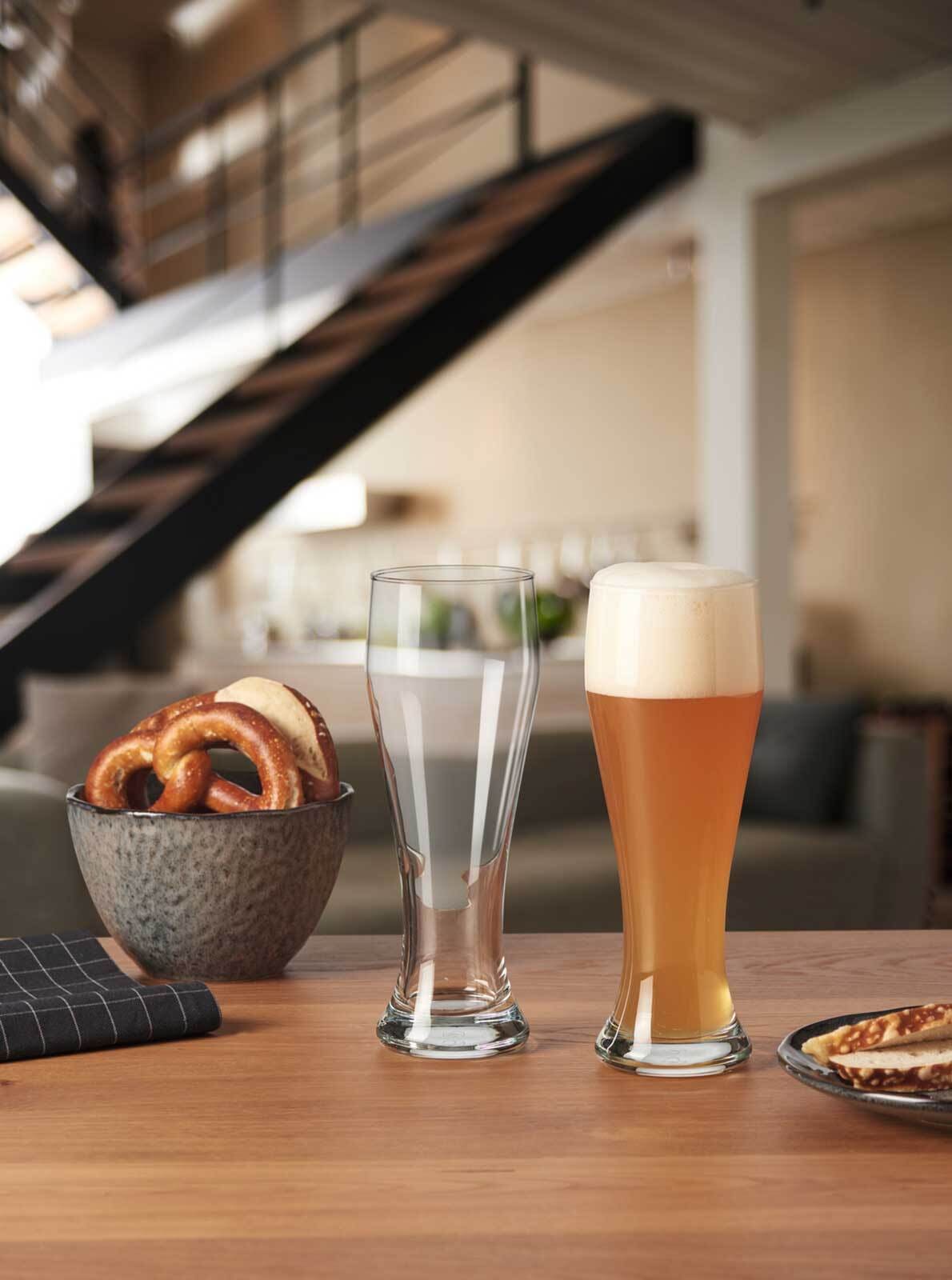 LEONARDO Bierglas »Weizenbiergläser Limited 500 ml 12er Set transparent«