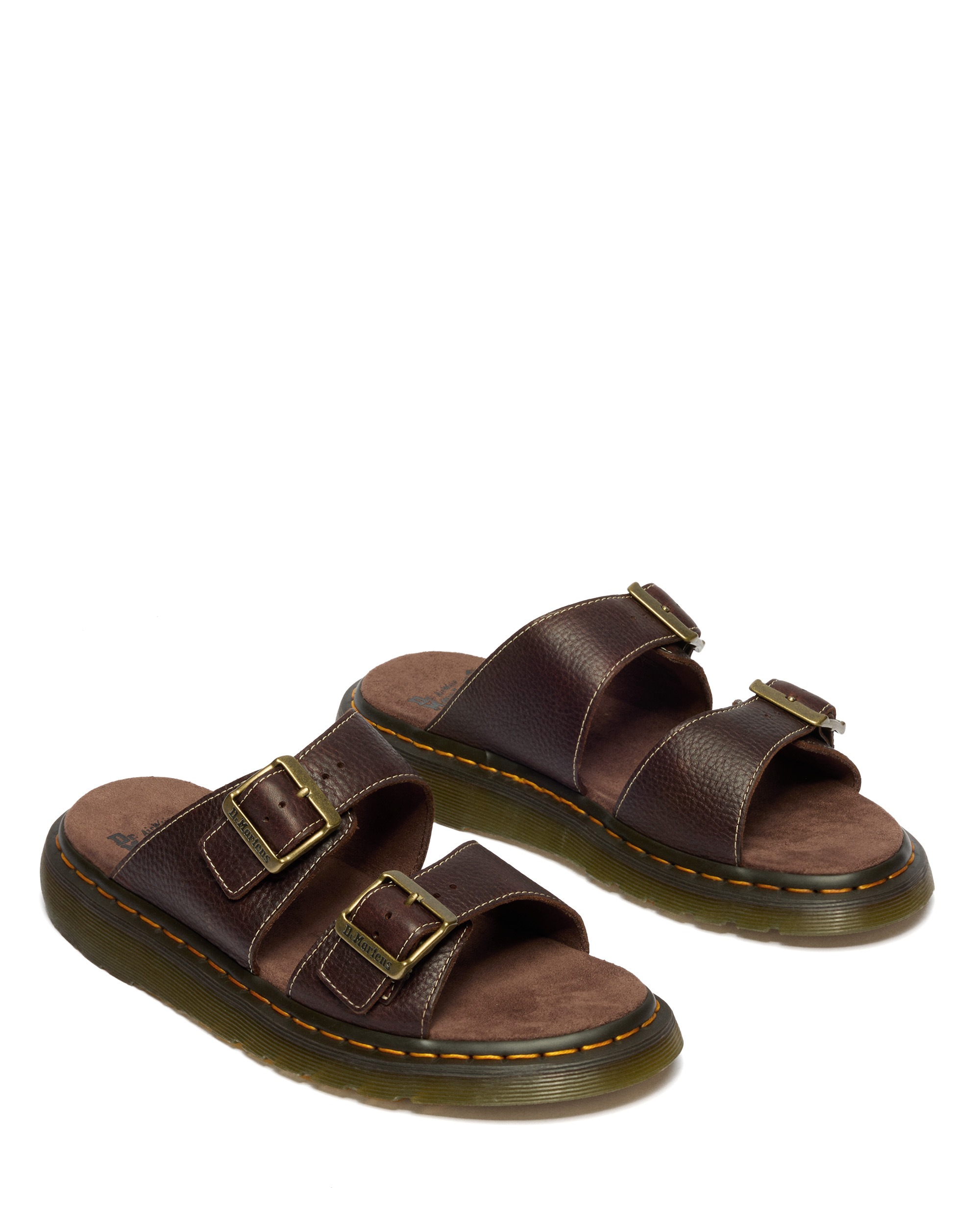 DR MARTENS Sandales Josef en Cuir Grizzly en Marron, Taille: 40 2