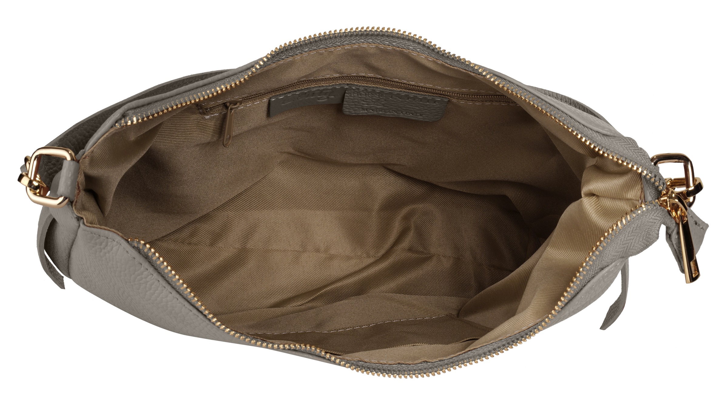Cluty Umhängetasche, echt Leder, Made in Italy
