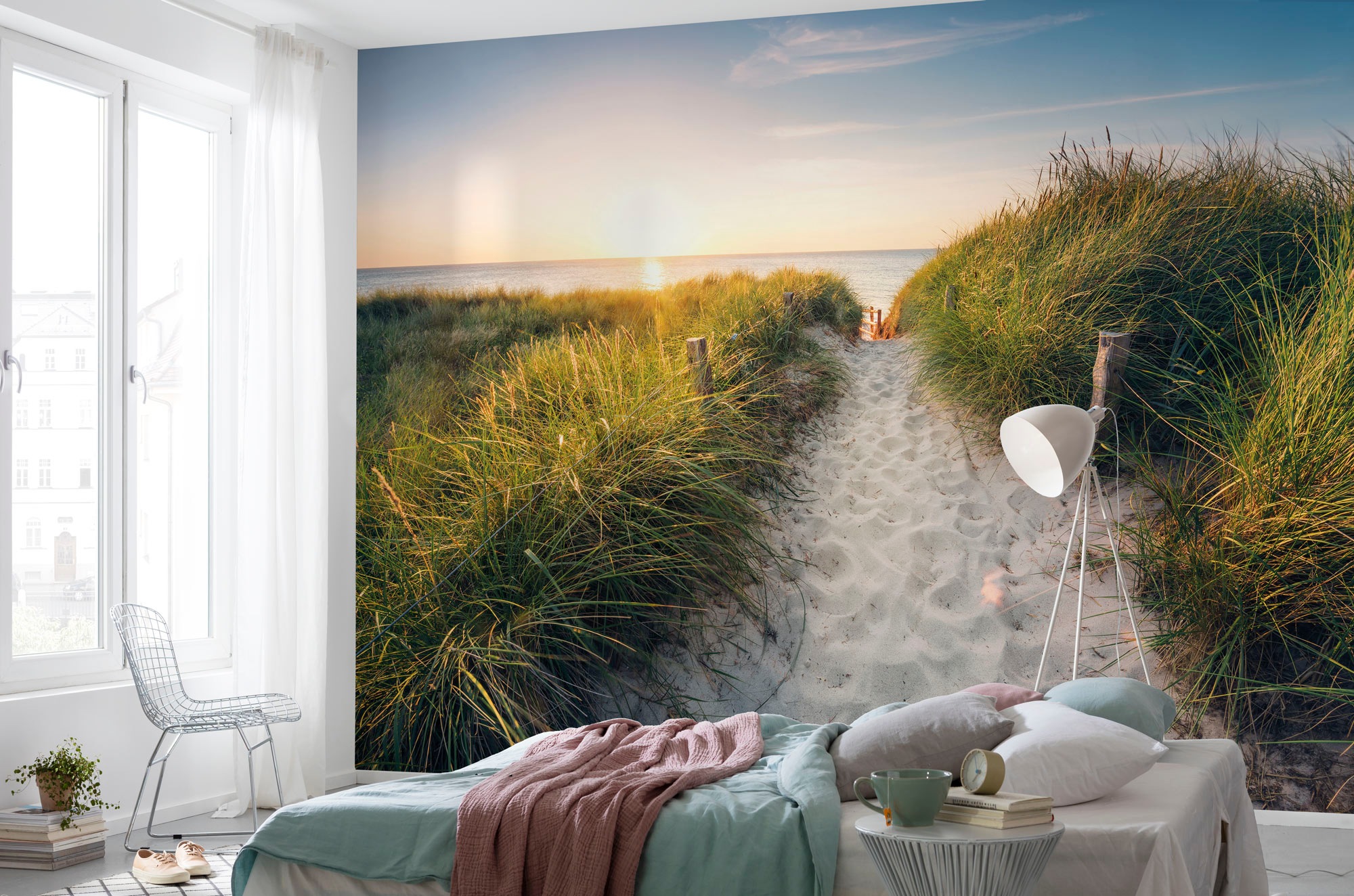Komar Fototapete "Vlies - Way to the Beach - Größe 368 x 248 cm" bedruckt g günstig online kaufen
