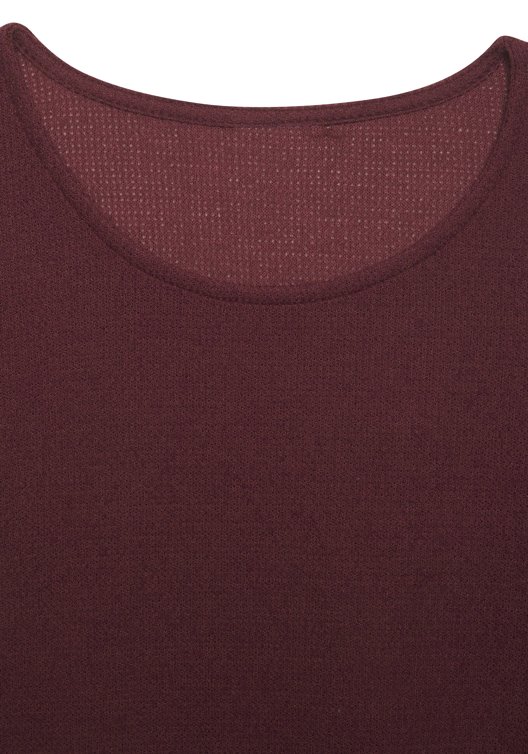 Vivance Langarmshirt »aus flauschigem Strick«, aus bügelfreier Qualität
