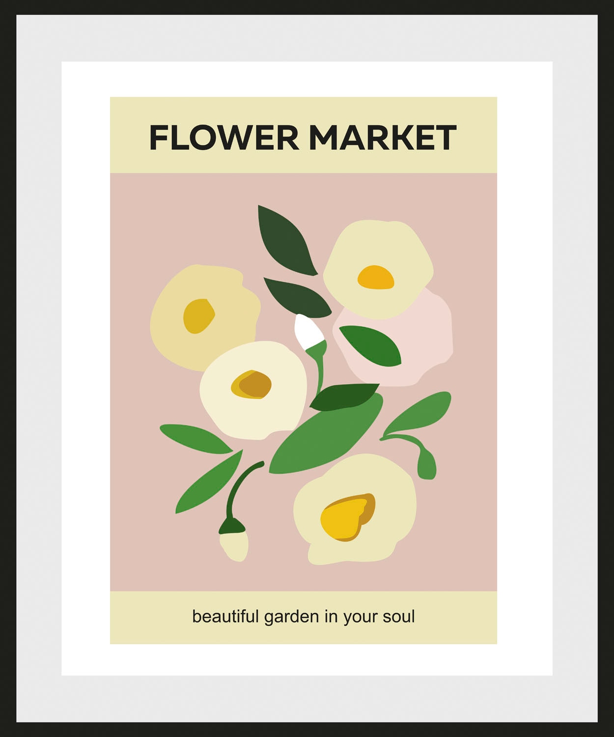 queence Bild »Flower Market«, Blumen, (1 St.), gerahmt