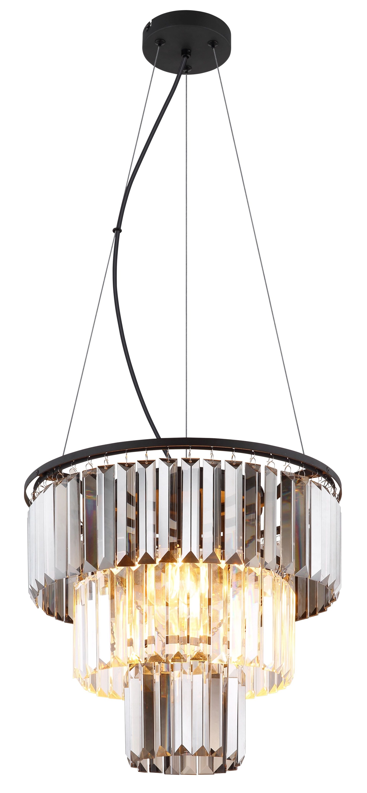 GLOBO LIGHTING Pendelleuchte »NAXIS«, Leuchtmittel E27 | ohne Leuchtmittel, Kristalllampe, Glaskristalle, Design Leuchte, Hängelampe