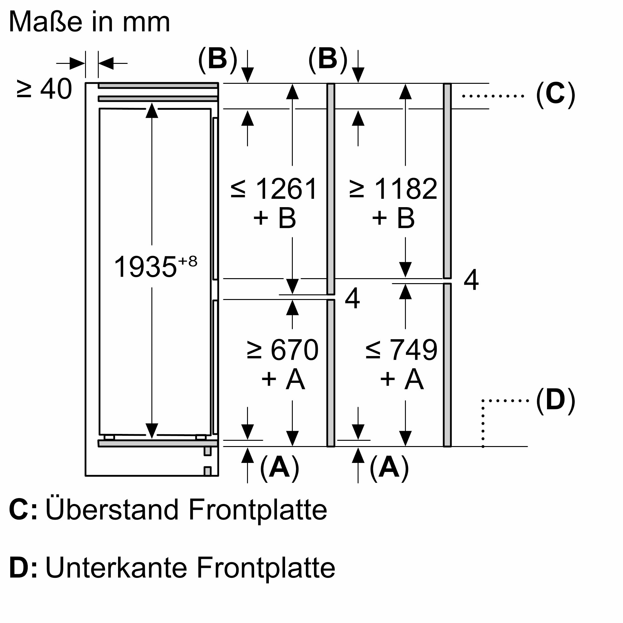 Constructa Einbaukühlgefrierkombination »CK796NSE0«