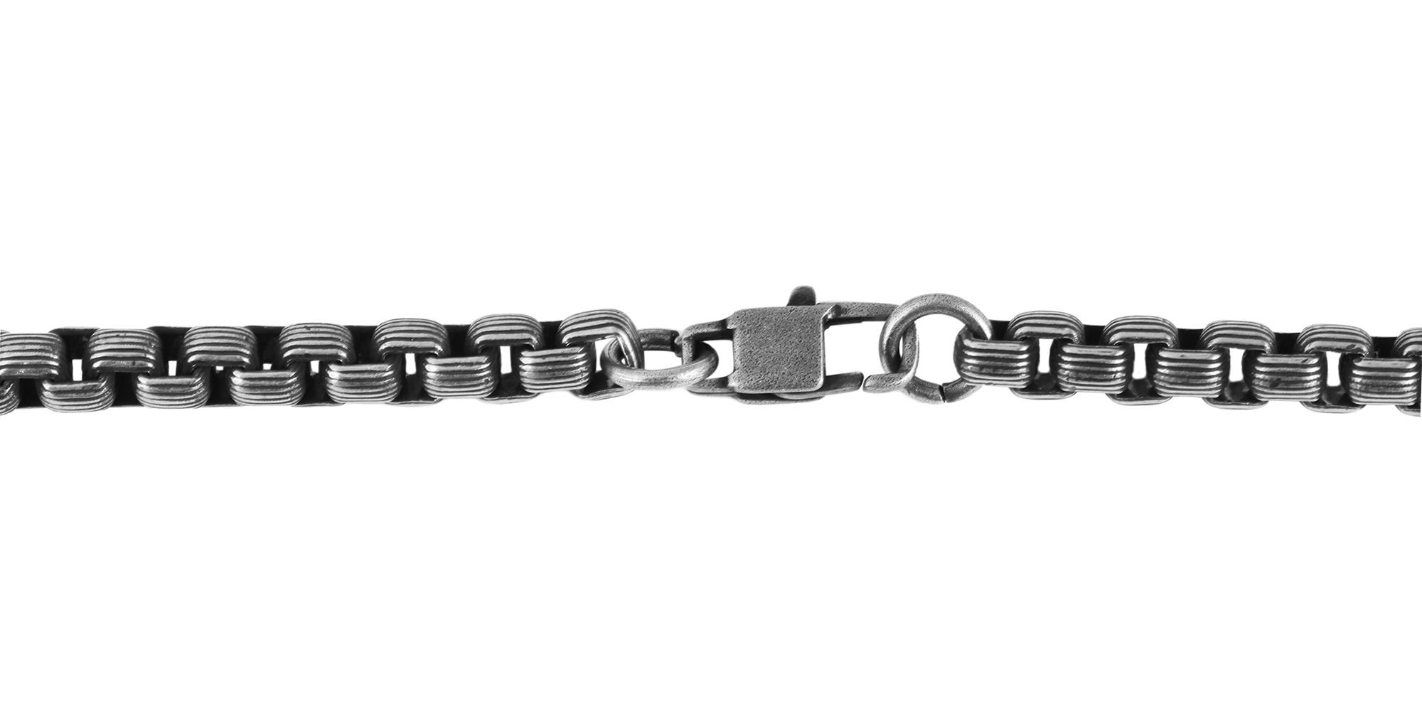 ADELIA ́S Damen Gliederkette "Halskette – Venezianerkette aus Edelstahl", 43, Edelstahl, silber, Edelstahl, Halsketten, Ideal als Geschenk – dezent